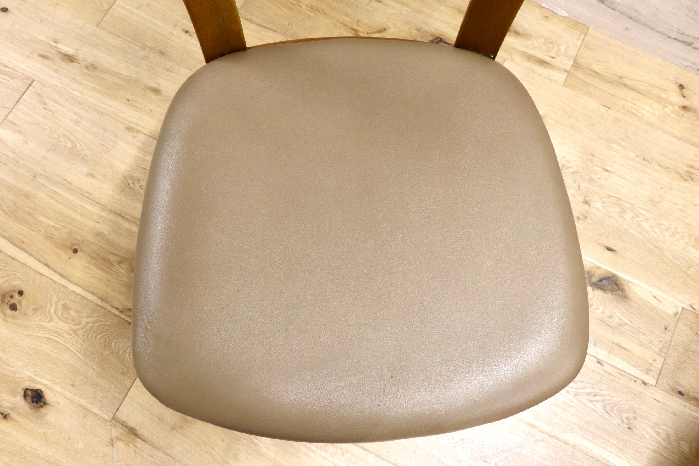 GMJH235B○浜本工芸 / HAMAMOTO ダイニングチェア 2脚セット 椅子 楢材 無垢 合皮 レザー ナチュラル モダン 国産家具