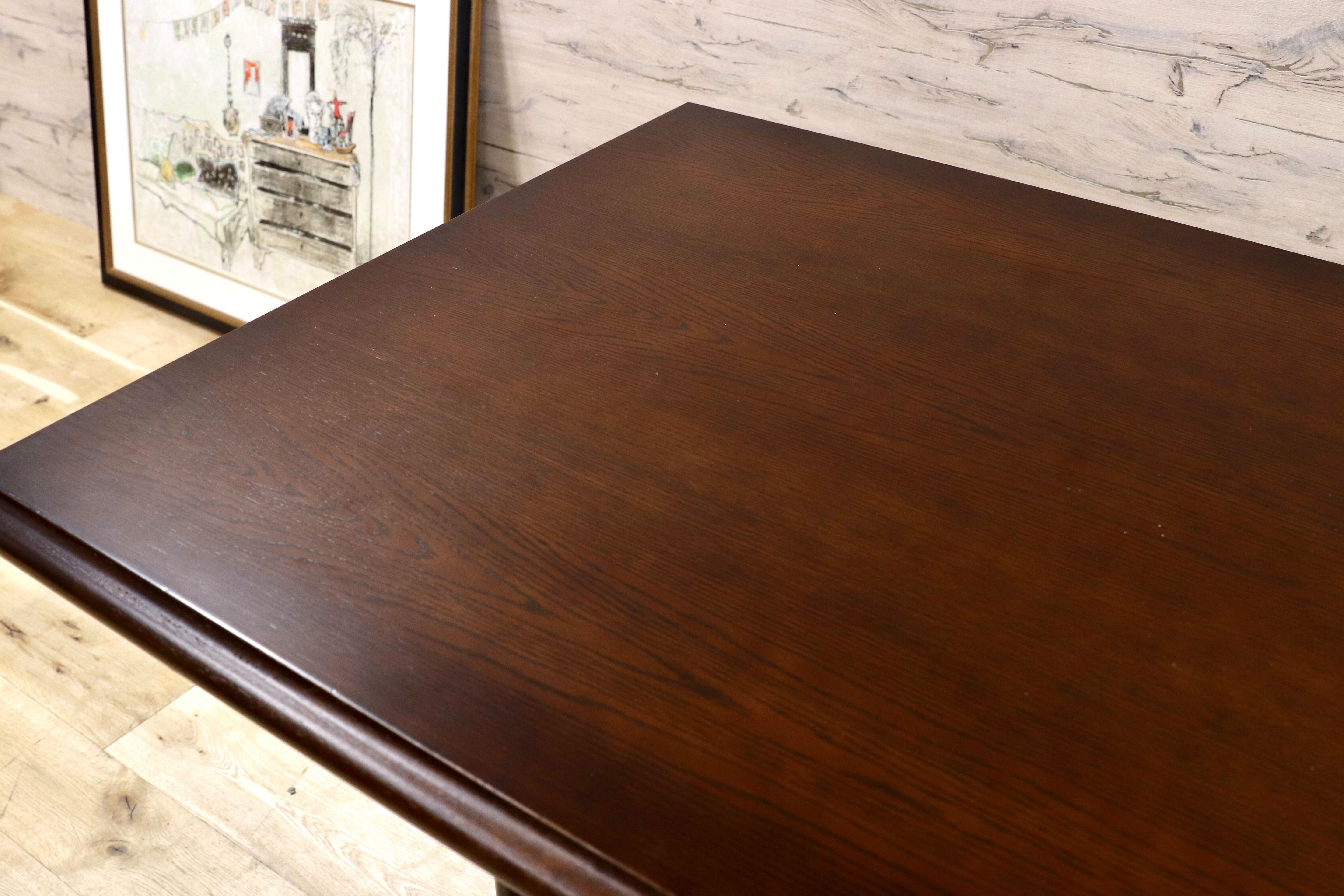 GMGK427○静岡家具 ダイニングテーブル 食卓テーブル 楢材 オールド クラシック カントリー 家具 希少