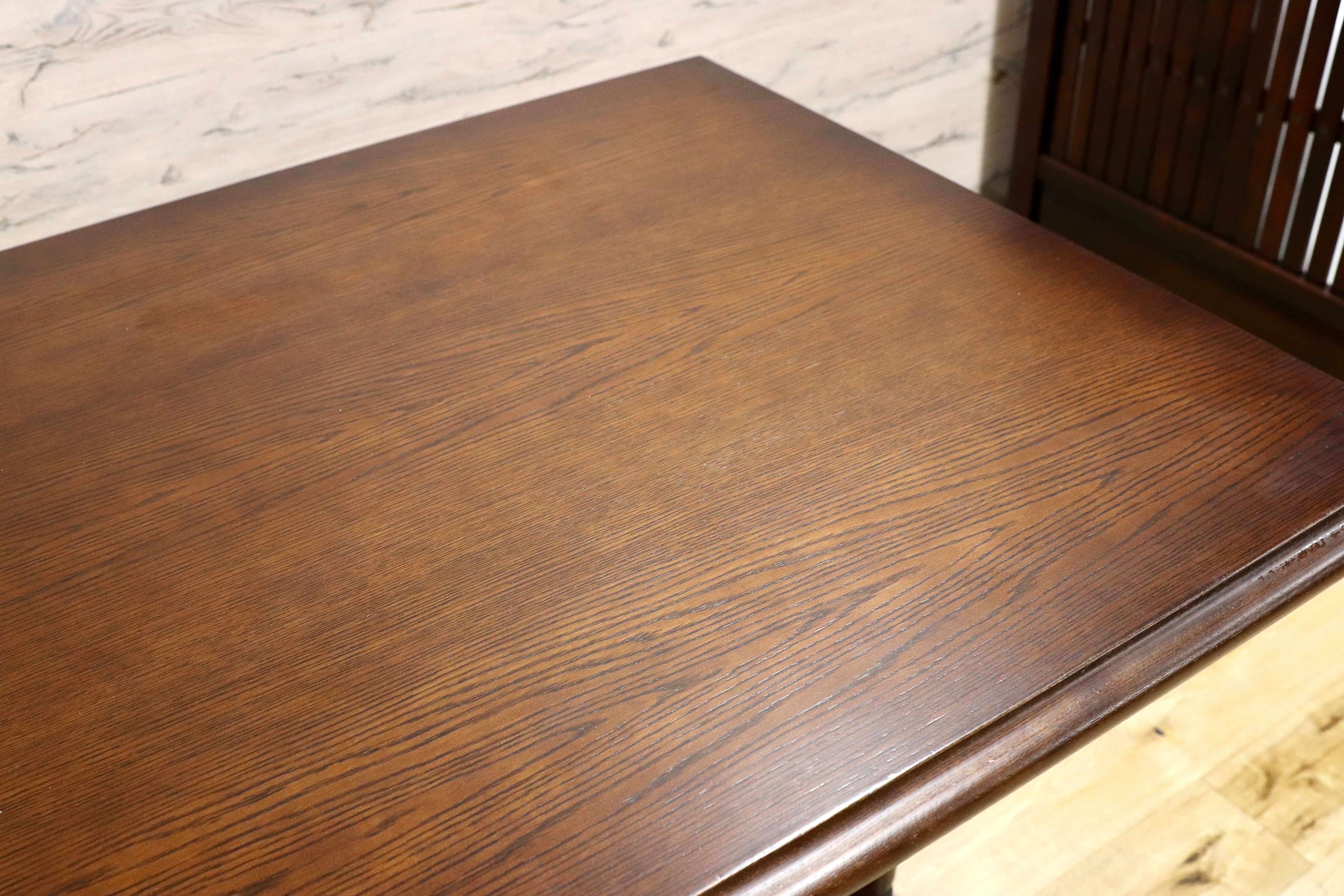 GMGK427○静岡家具 ダイニングテーブル 食卓テーブル 楢材 オールド クラシック カントリー 家具 希少