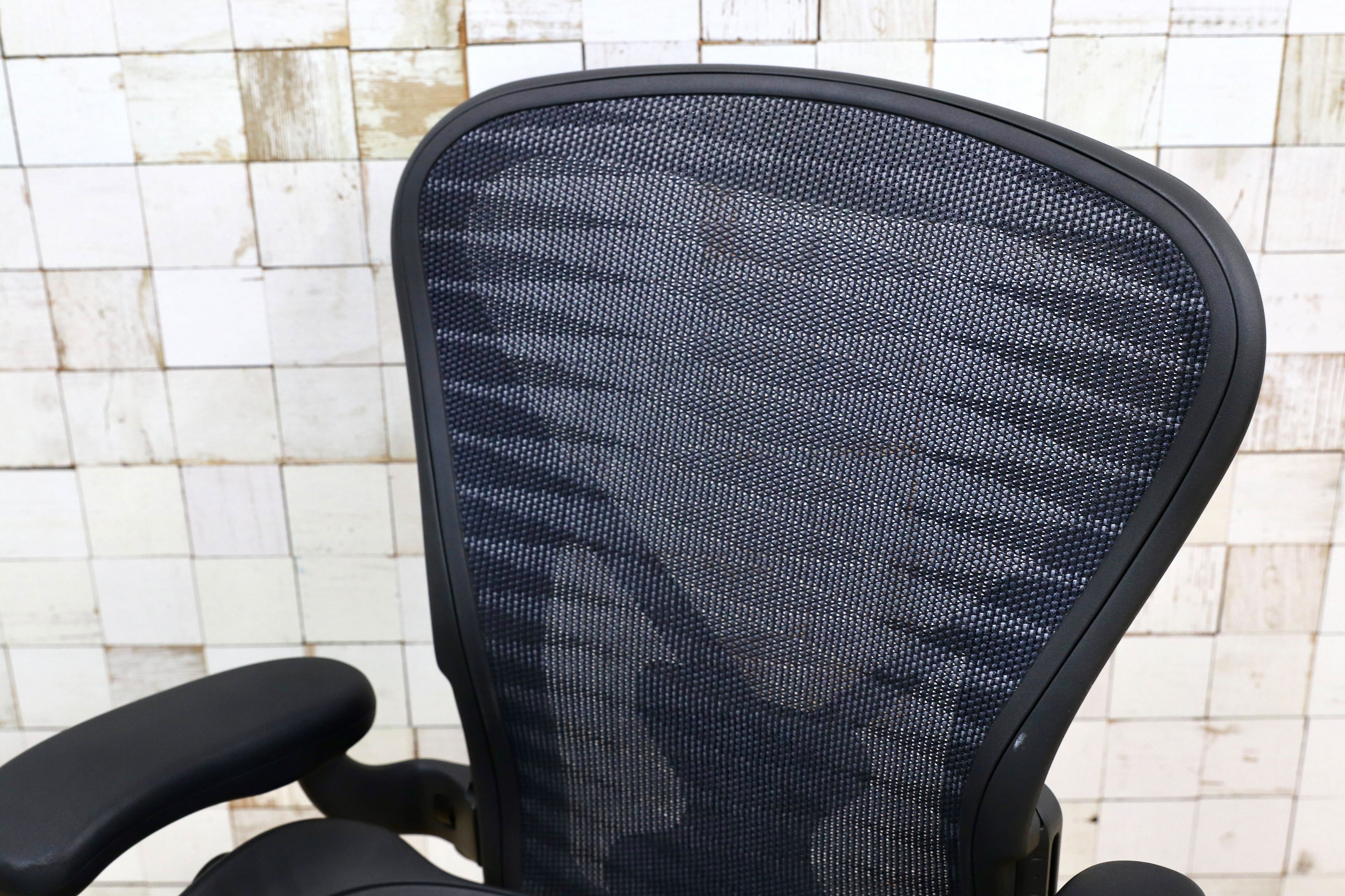 GMIK357○Herman Miller / ハーマンミラー アーロンチェア クラシック Bサイズ オフィスチェア デスクチェア ワークチェア 16年製