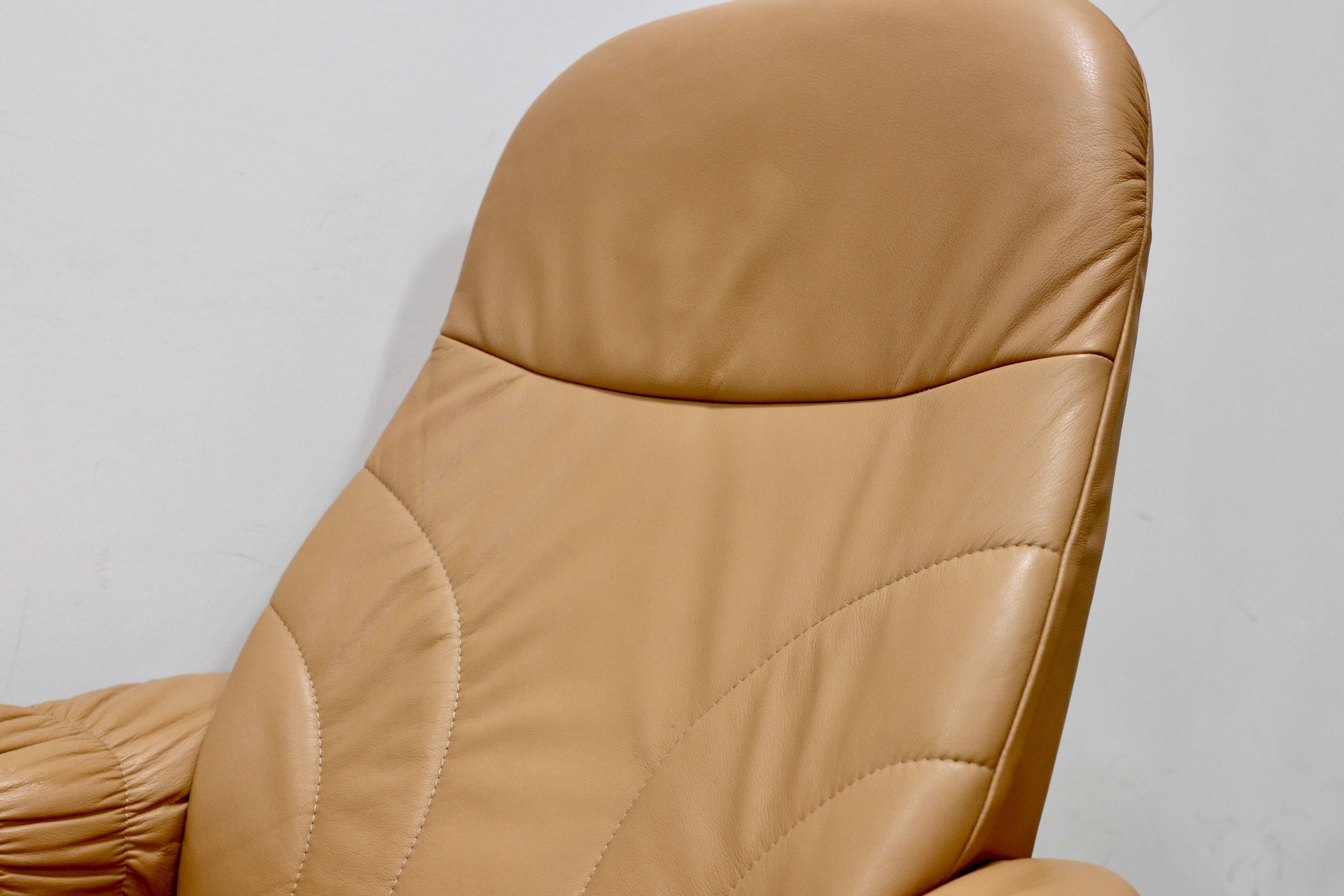 GMGS171○Hjellegjerde / イエリアーダ リクライニングチェア パーソナルチェア 回転椅子 オットマン レザー ノルウェー 北欧家具