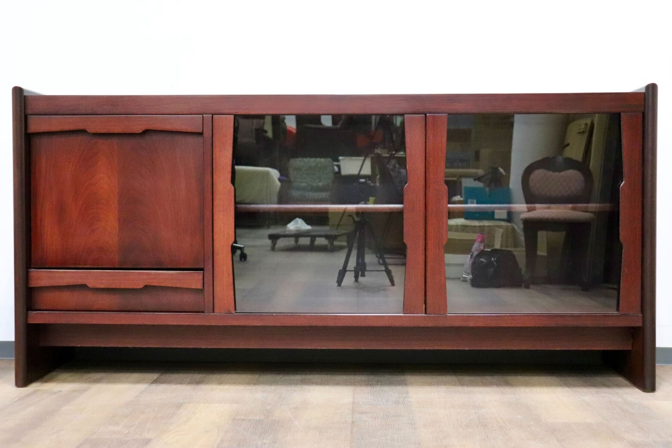 GMHK611○北欧スタイル ヴィンテージ サイドボード リビングボード キャビネット アンティーク ローズウッド 検)デンマーク 北欧家具