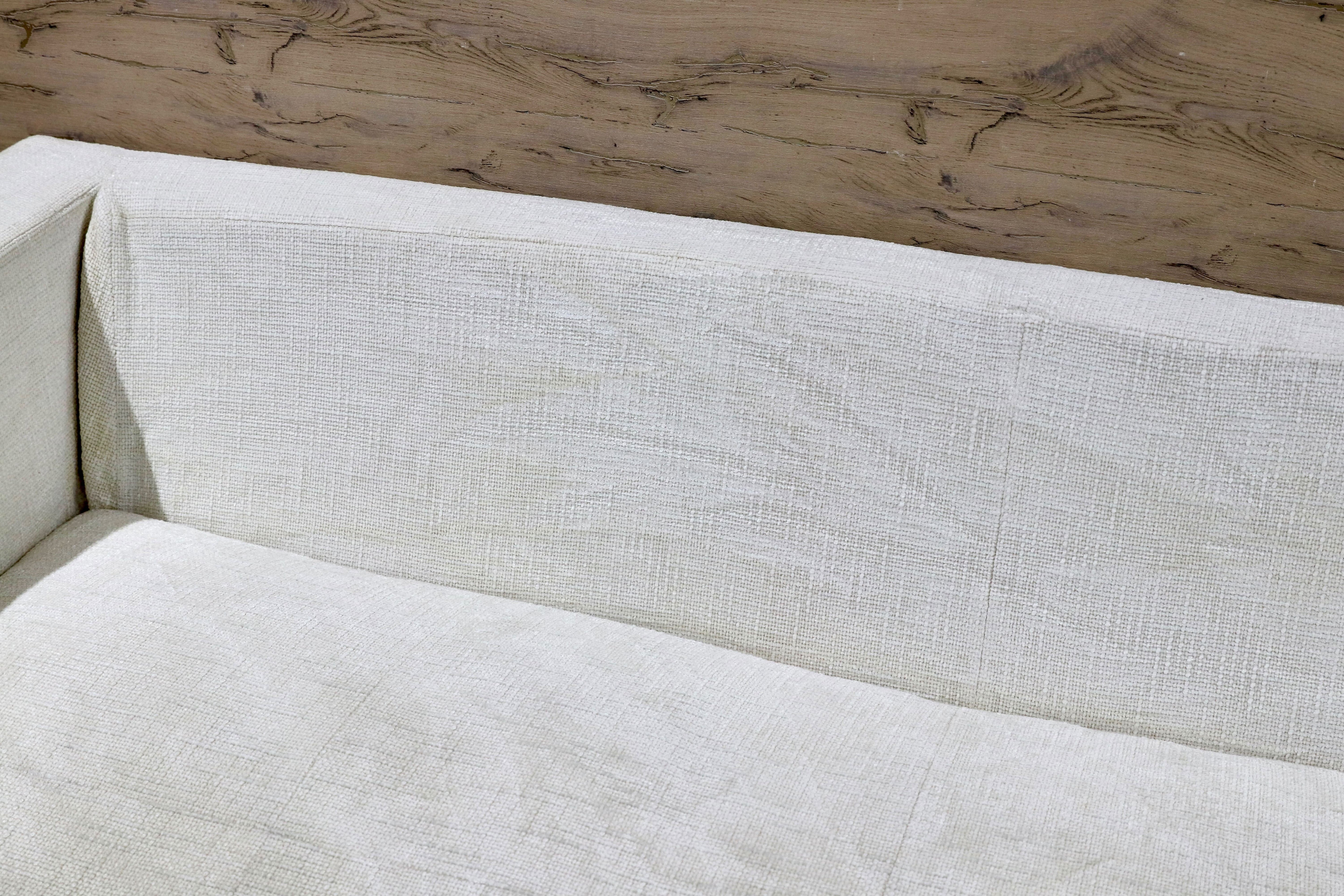 GMIS256○B&B ITALIA / ビーアンドビー GEORGE ジョージ 3人掛けソファ トリプルソファ 白 布張り アントニオ・チッテリオ 定価約80万