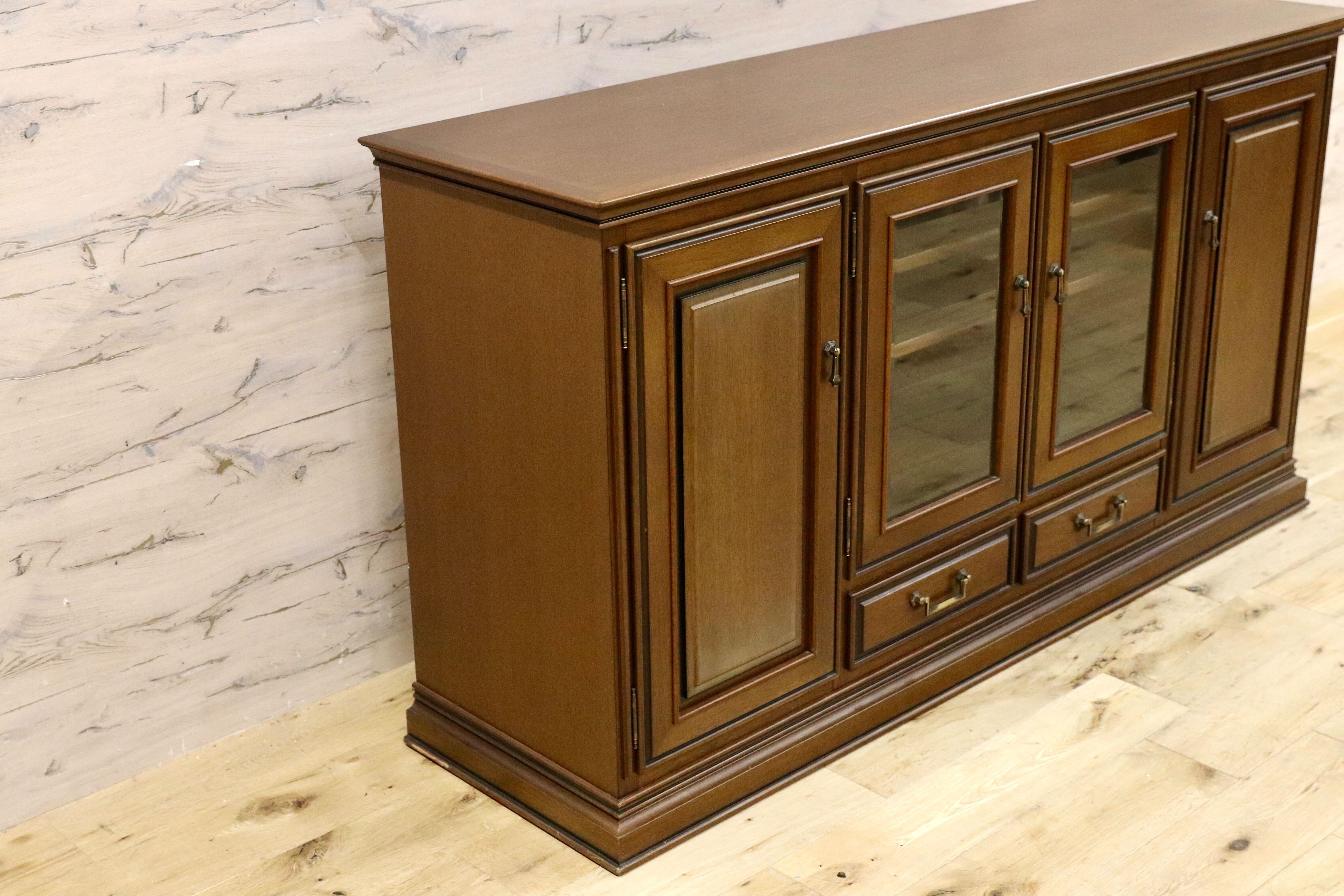 GMIK757○maruni / マルニ 地中海 サイドボード リビングボード161 収納家具 キュリオ クラシック 定価約55万