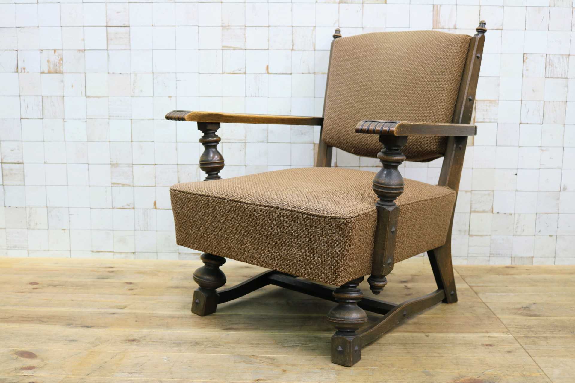 GMJS170A◯神戸家具 永田良介商店 ラウンジチェア 1人掛けソファ シングルソファ アームチェア 椅子 レトロ 和製ヴィンテージ 稀少