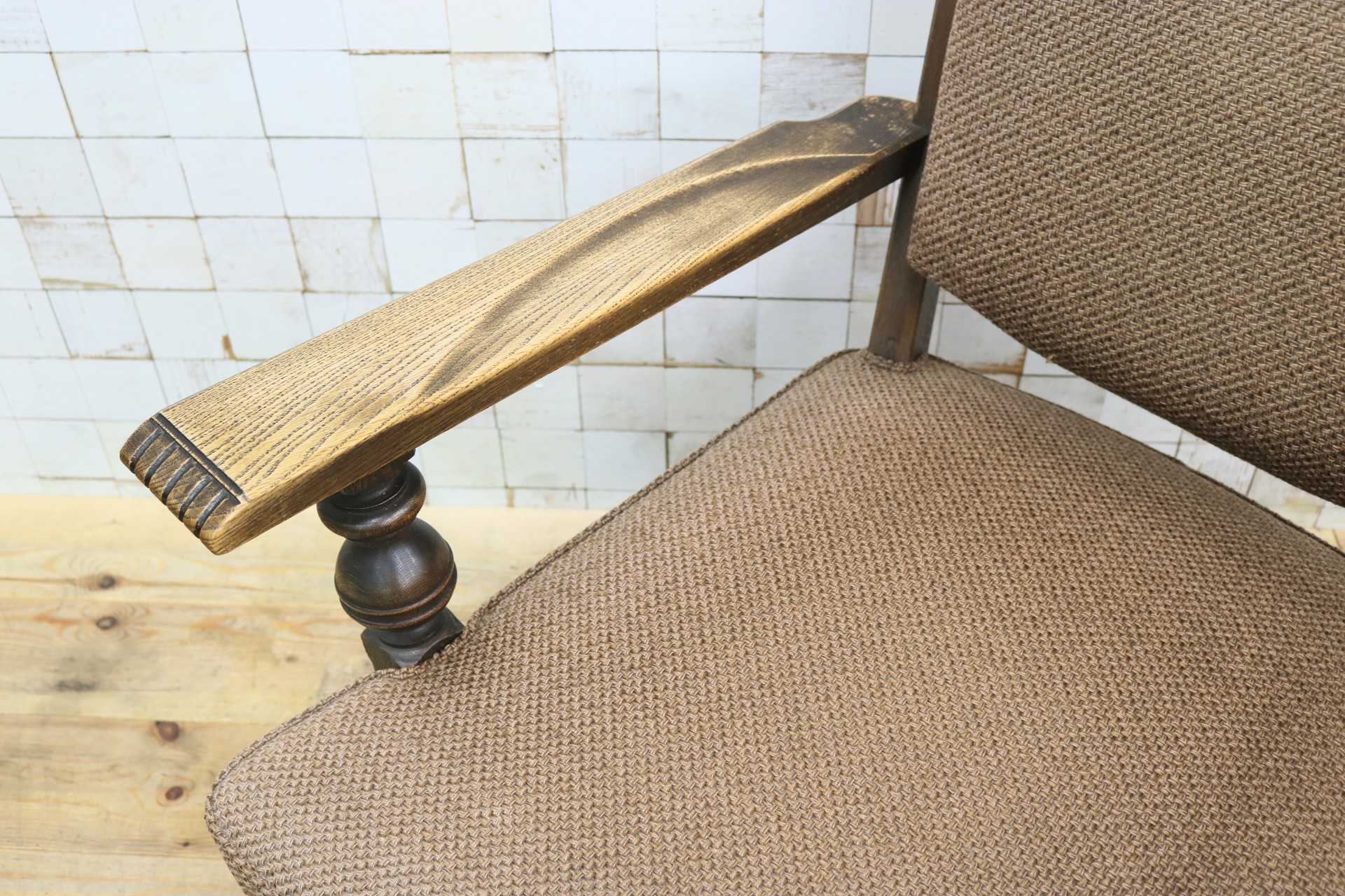 GMJS170A◯神戸家具 永田良介商店 ラウンジチェア 1人掛けソファ シングルソファ アームチェア 椅子 レトロ 和製ヴィンテージ 稀少
