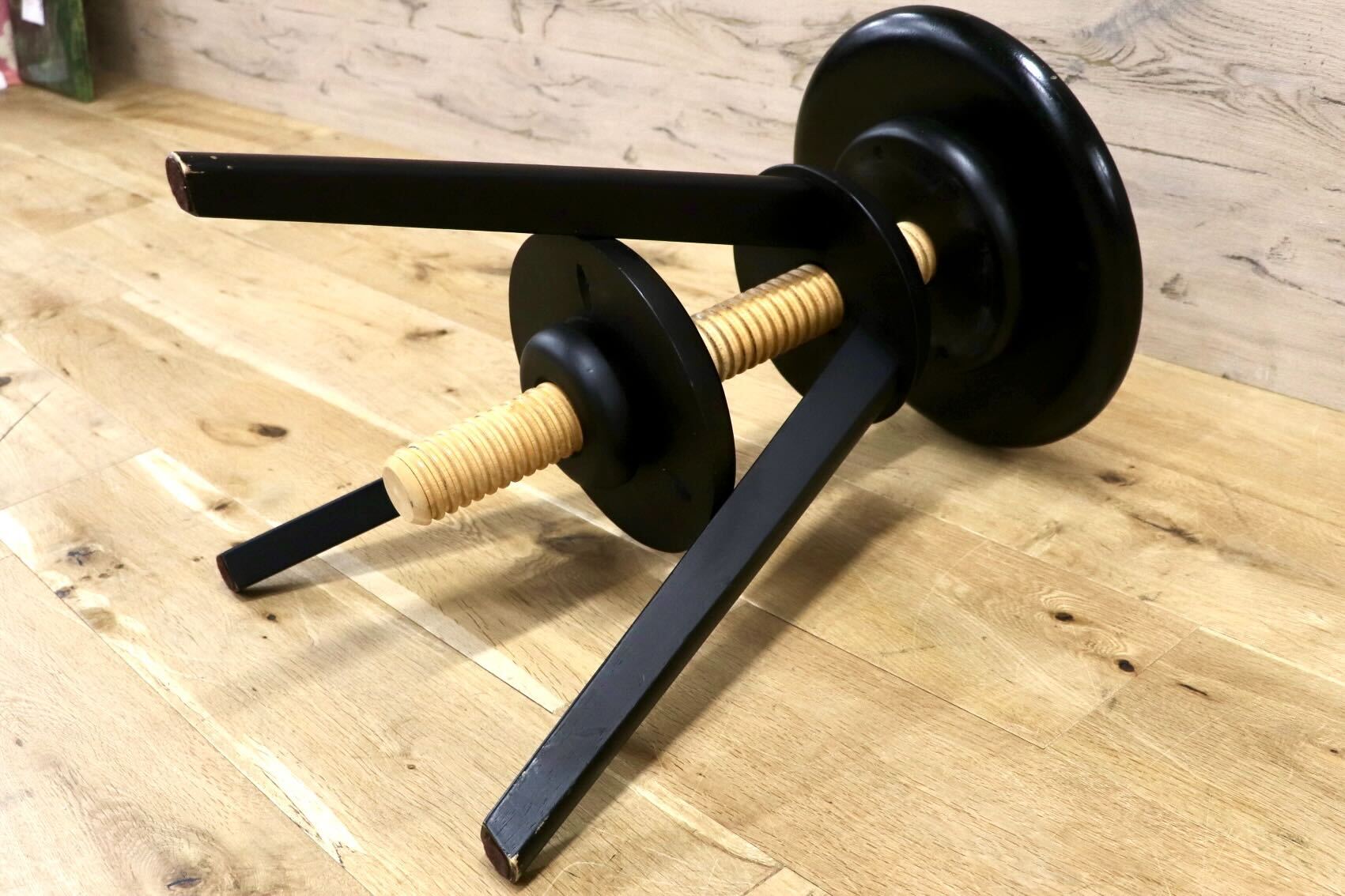 GMHK699○広松木工 / HIROMATSU スピンスツール スツール 椅子 ブラック 木製 昇降可