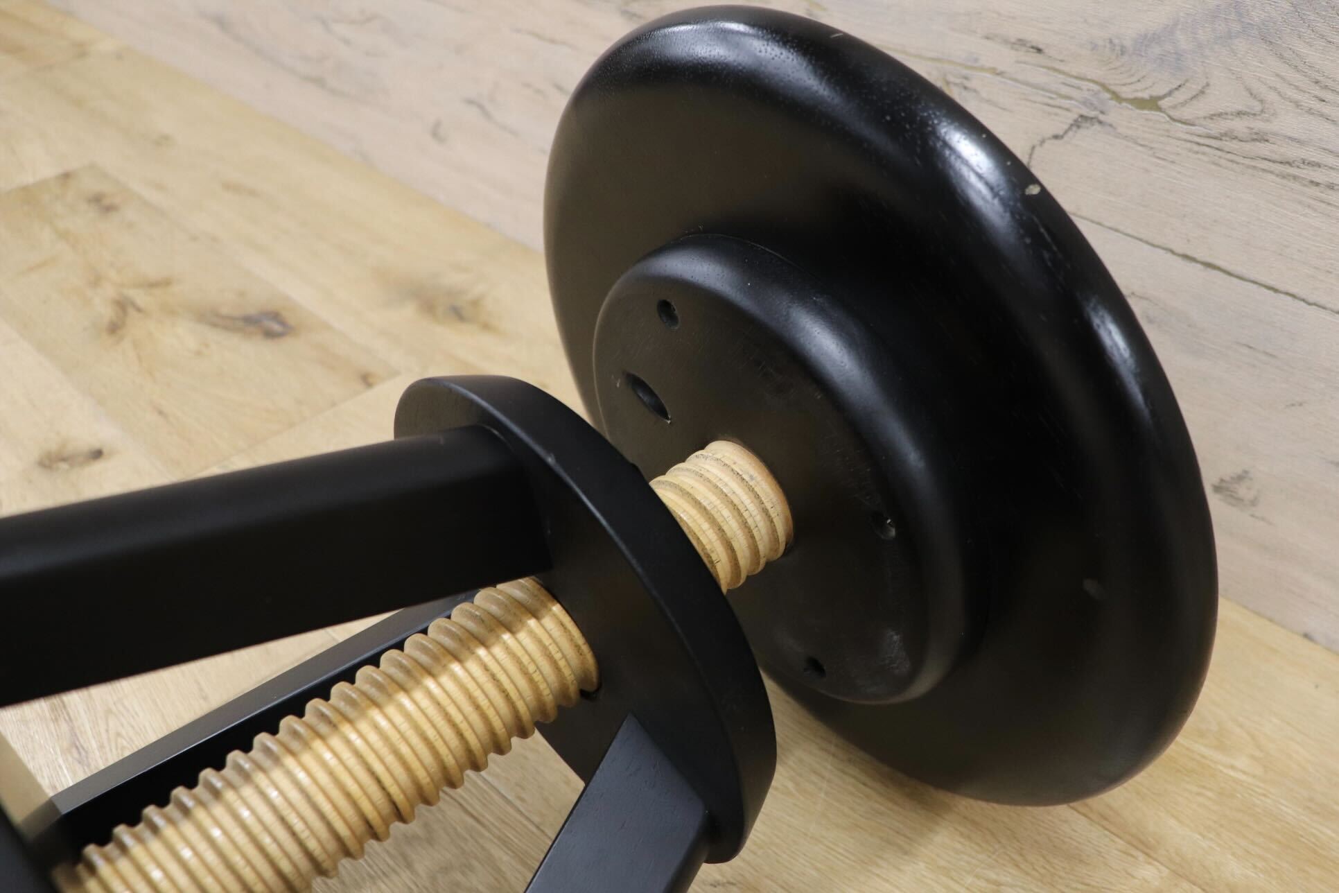 GMHK699○広松木工 / HIROMATSU スピンスツール スツール 椅子 ブラック 木製 昇降可