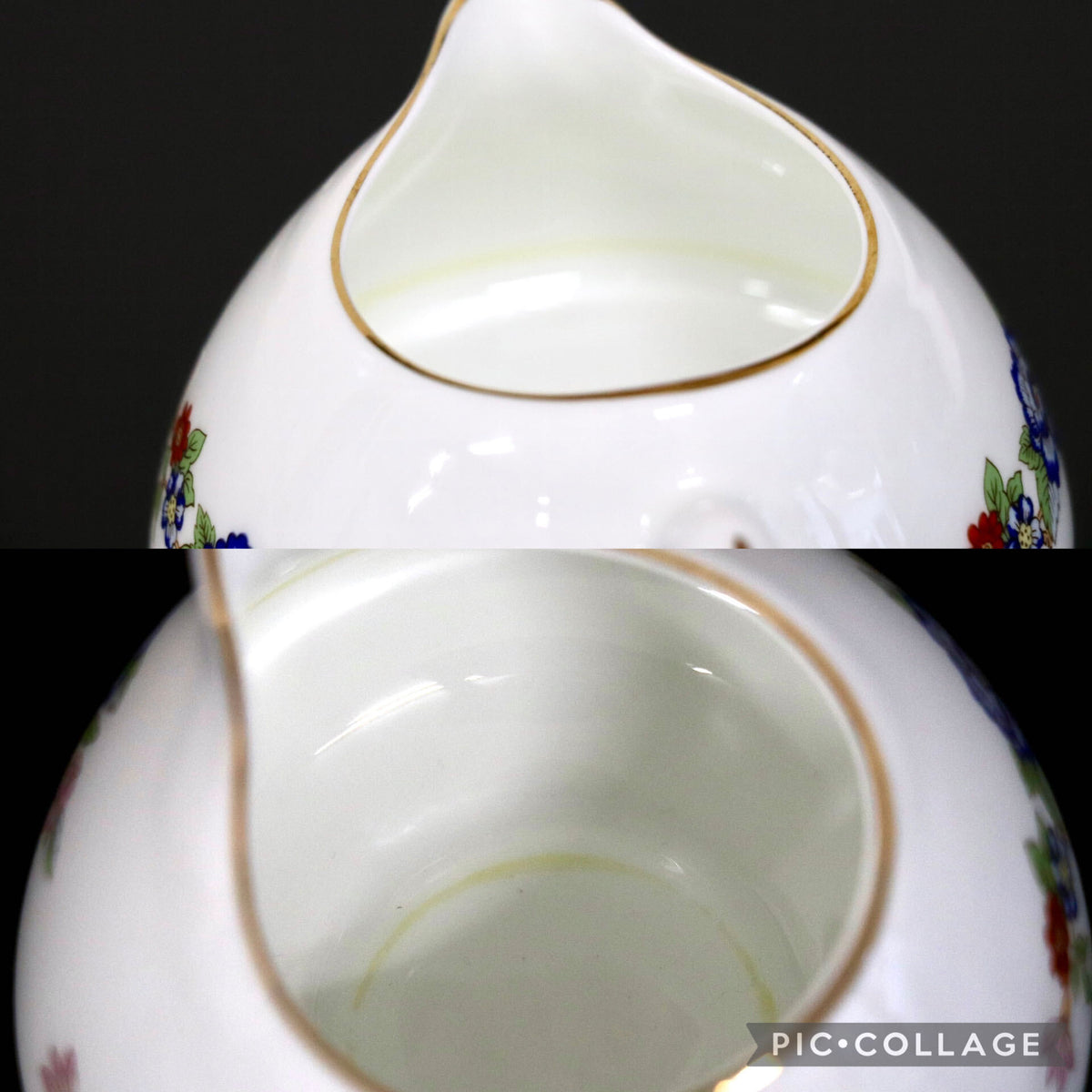 GMJO141G○Royal Tara / ロイヤルタラ Harmony ハーモニー FINE BONE CHINA クリーマー ミルクピッチャー 西洋 ヴィンテージ 廃盤 稀少