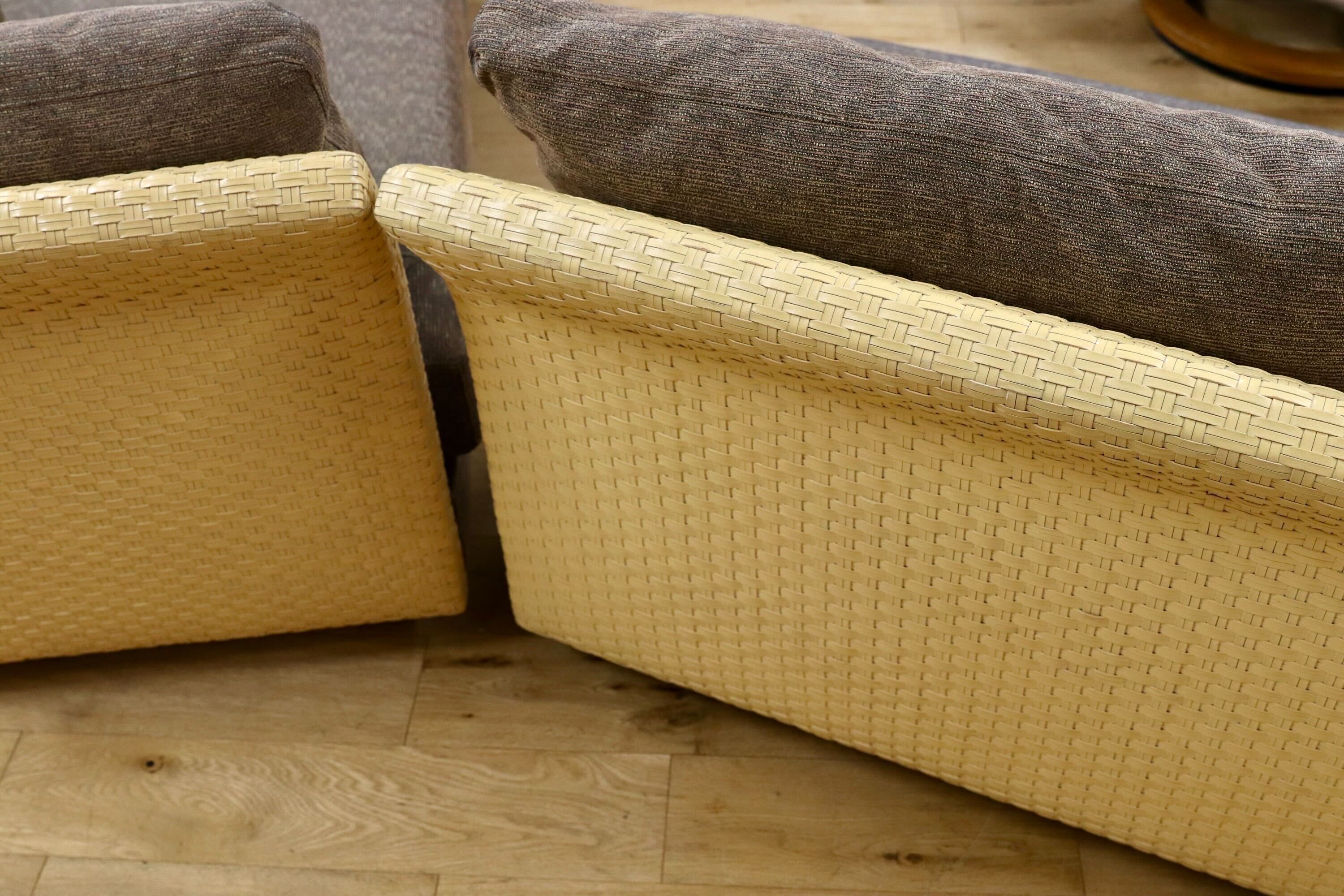 GMIS461○arflex / アルフレックス CASCATE カスケート カウチソファセット ファブリック リゾート イタリアモダン 廃盤 定価約120万