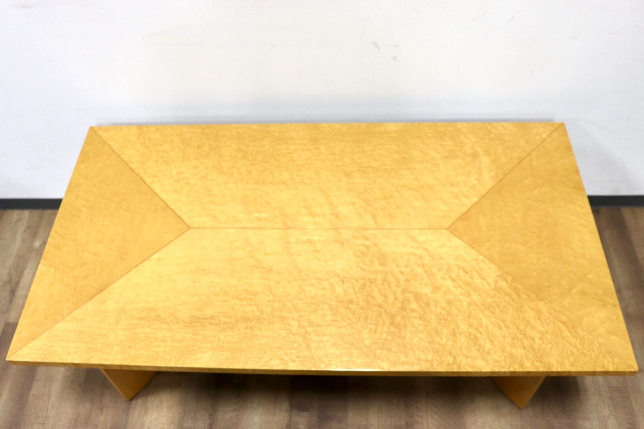 GMHK111○IDC大塚家具 スプレンダー センターテーブル リビングテーブル バーズアイメープル 鳥眼杢 応接 最高級 エレガント 定価約28万