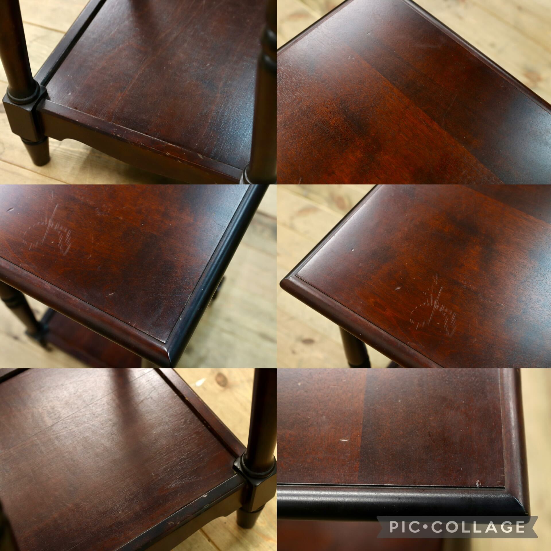 GMIS543C○北海道民芸家具 花台 飾り台 樺材 飛騨産業 和家具 レトロ 和モダン アンティーク 民藝 サイドテーブル