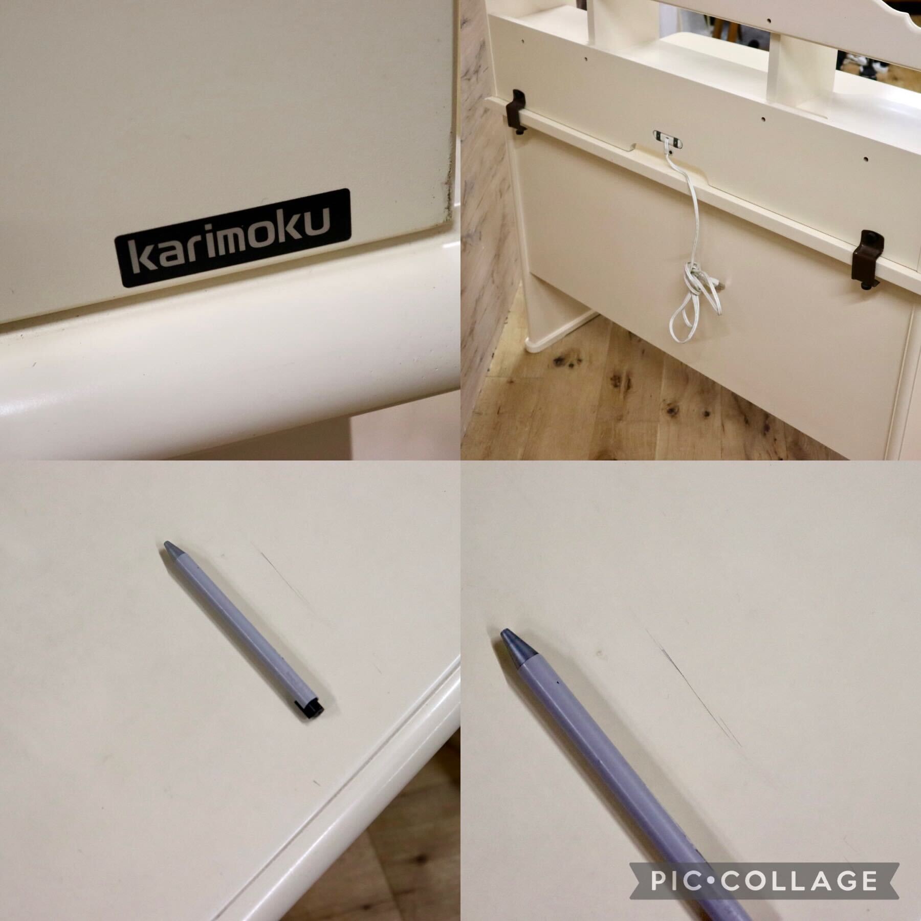 GMHK63○karimoku / カリモク SC3680 学習机 勉強机 ワゴン ブックスタンド カントリー プリンセスアイボリー 約20万 国産家具