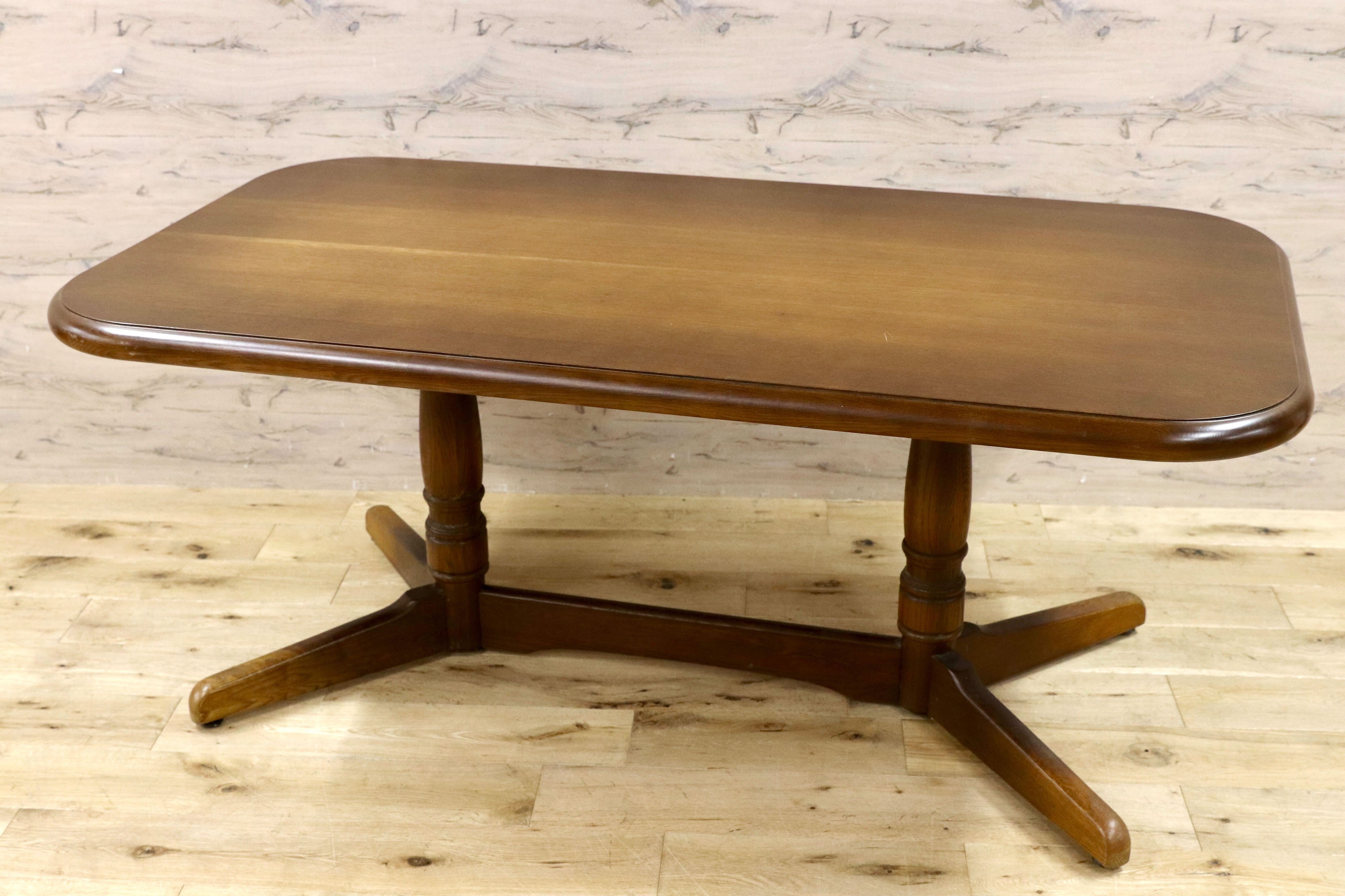 GMHH393○飛騨産業 / HIDA キツツキ ダイニングテーブル 食卓テーブル 無垢材 レトロ オールド カントリー アンティーク オーク