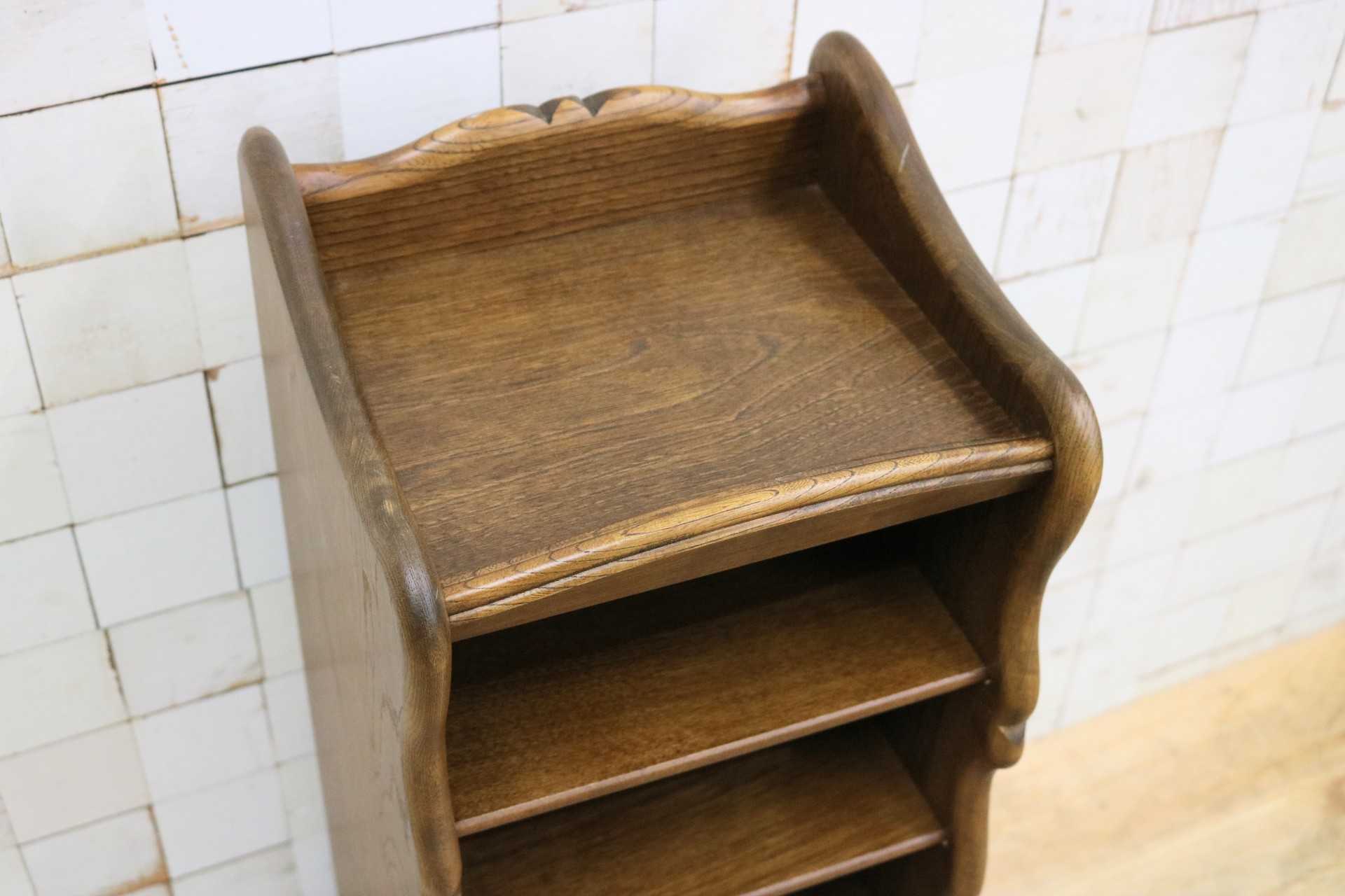 GMIK380◯karimoku / カリモク スリッパラック シューズラック 収納ラック 玄関収納 5段 スリッパ立て 収納棚 飾り棚 レトロ 国産家具