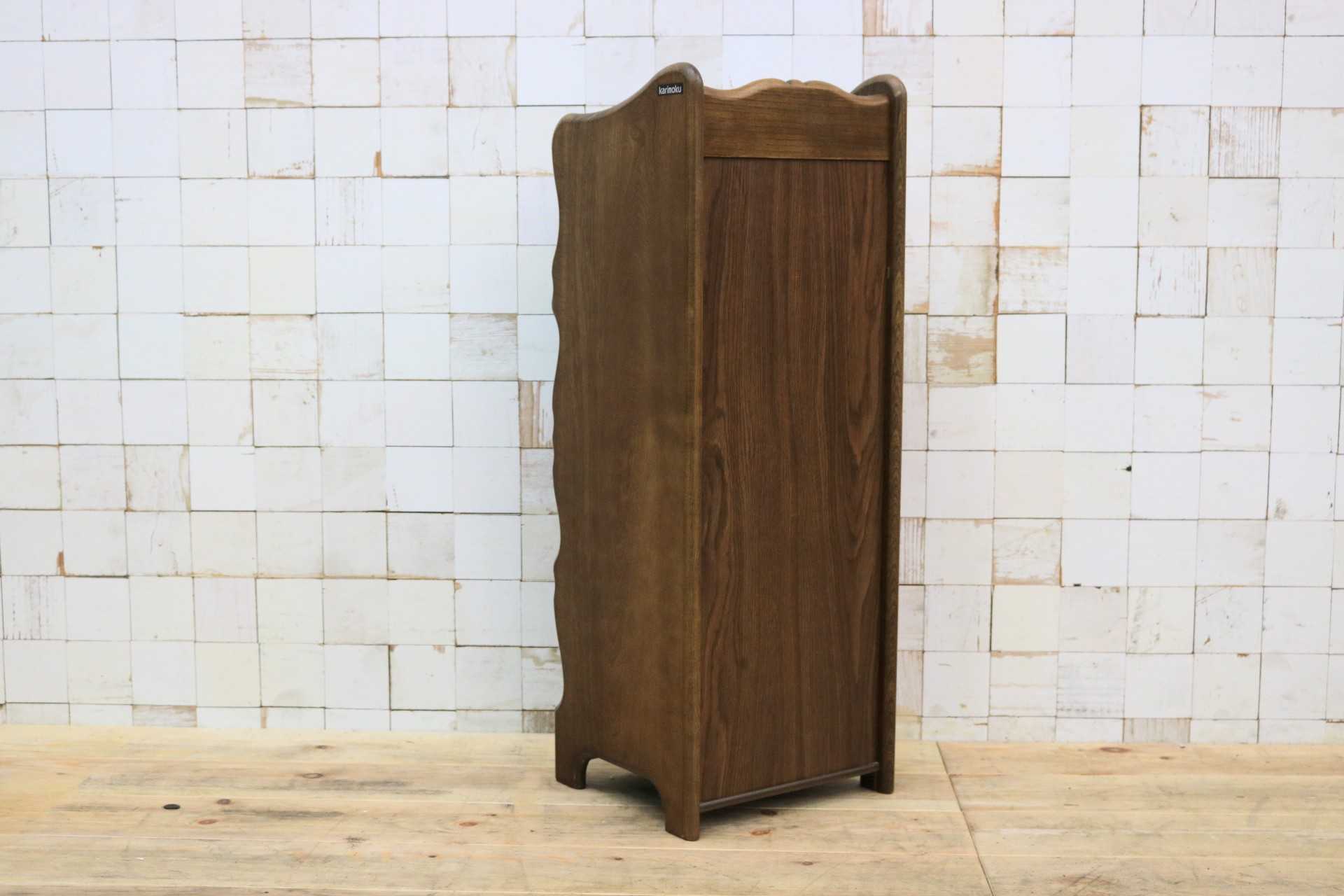 GMIK380◯karimoku / カリモク スリッパラック シューズラック 収納ラック 玄関収納 5段 スリッパ立て 収納棚 飾り棚 レトロ 国産家具