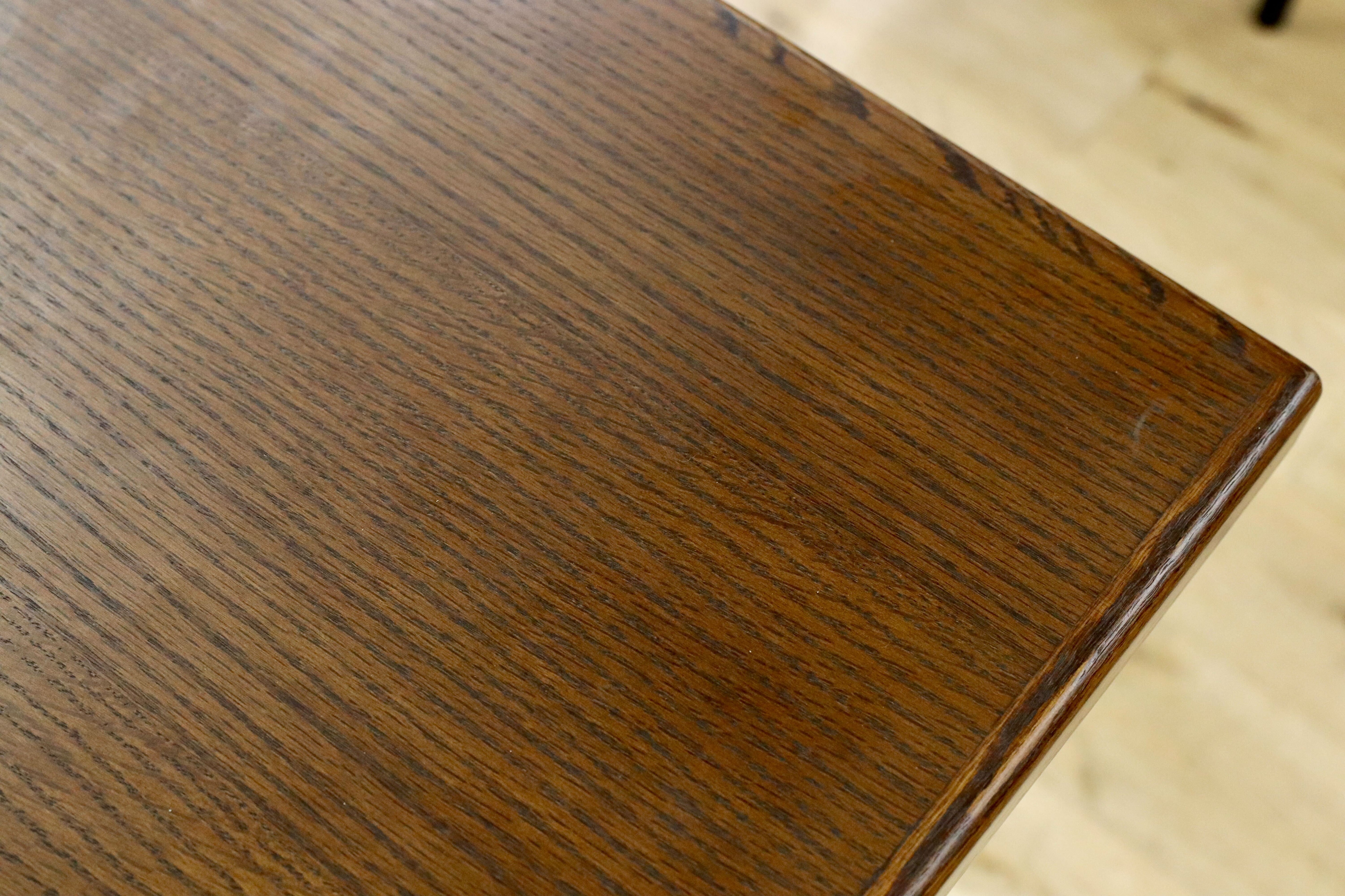 GMHK235○起立木工 / KIRITSU FURNITURE オーク材 役員机 書斎机 勉強机 書斎机 作業台 パソコンデスク