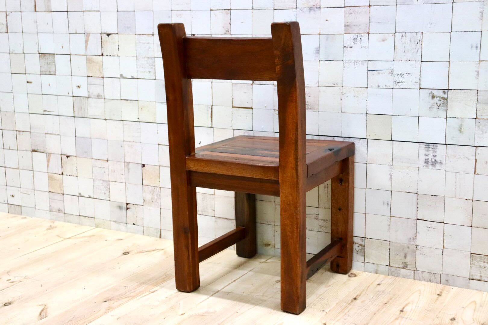 GMGK425D○アカシア 無垢材 サイドチェア ダイニングチェア 椅子 アジアン 民芸家具 ヴィンテージ リゾート バリ チェア