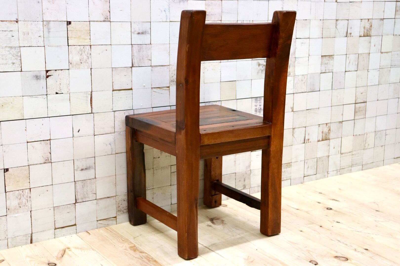 GMGK425D○アカシア 無垢材 サイドチェア ダイニングチェア 椅子 アジアン 民芸家具 ヴィンテージ リゾート バリ チェア