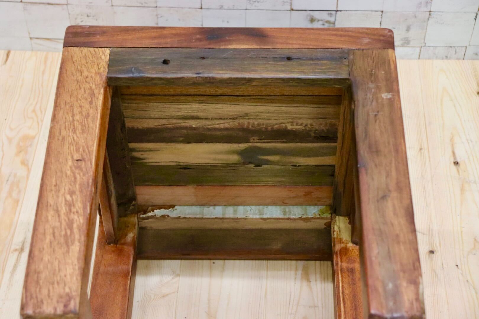 GMGK425D○アカシア 無垢材 サイドチェア ダイニングチェア 椅子 アジアン 民芸家具 ヴィンテージ リゾート バリ チェア