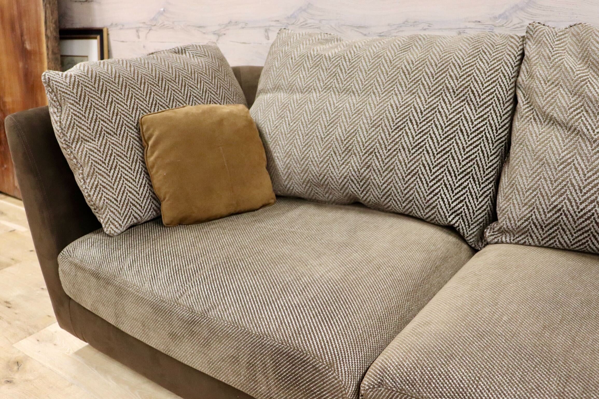 GMHH181○arflex / アルフレックス A SOFA エーソファ 2人掛けソファ ラブソファ セパレート ファブリック イタリアモダン 定価約50万