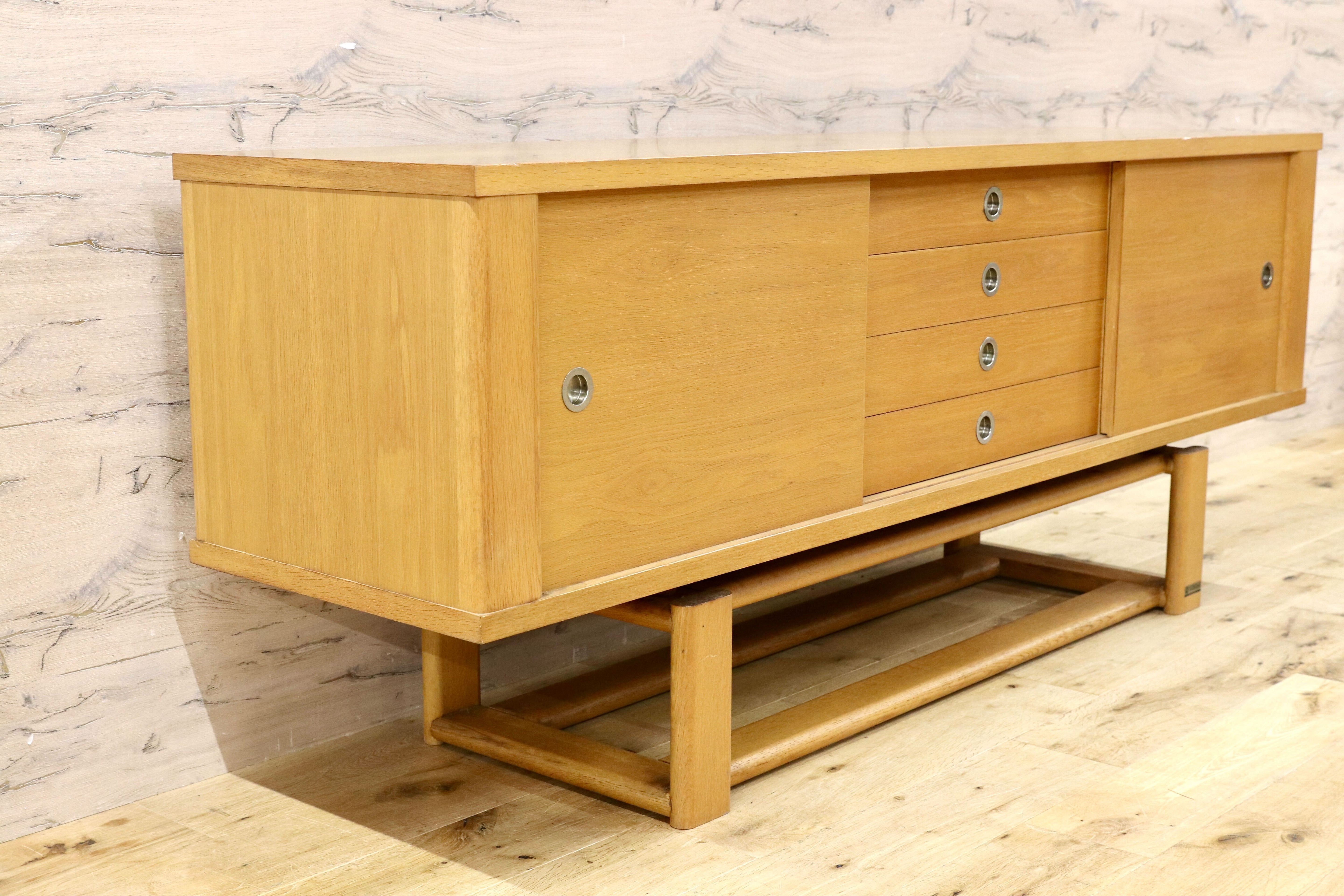 GMHH402○YAMAHA / ヤマハ 国産ヴィンテージ 超レア サイドボード リビングボード オーク材 北欧スタイル アンティーク