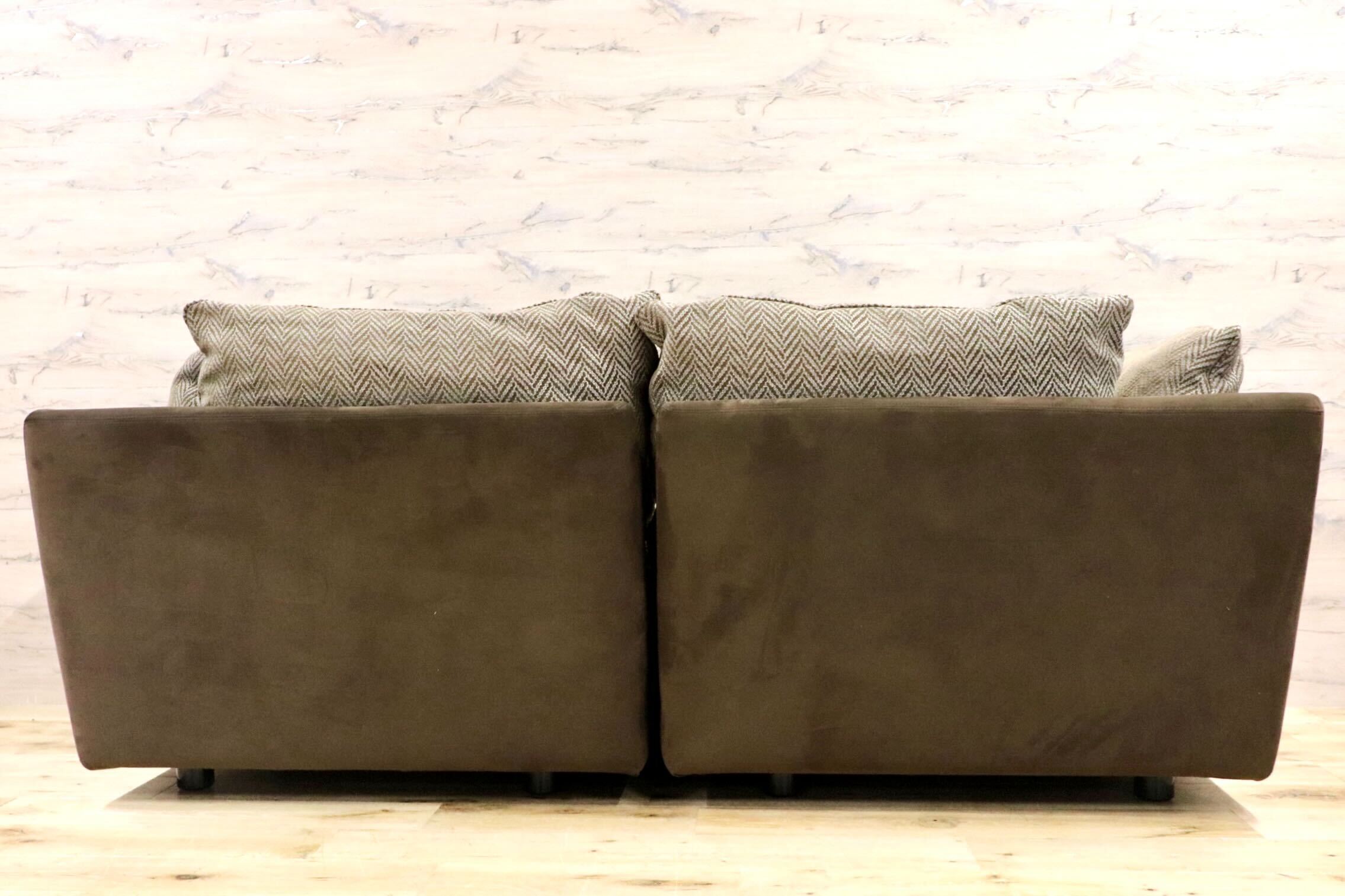 GMHH181○arflex / アルフレックス A SOFA エーソファ 2人掛けソファ ラブソファ セパレート ファブリック イタリアモダン 定価約50万