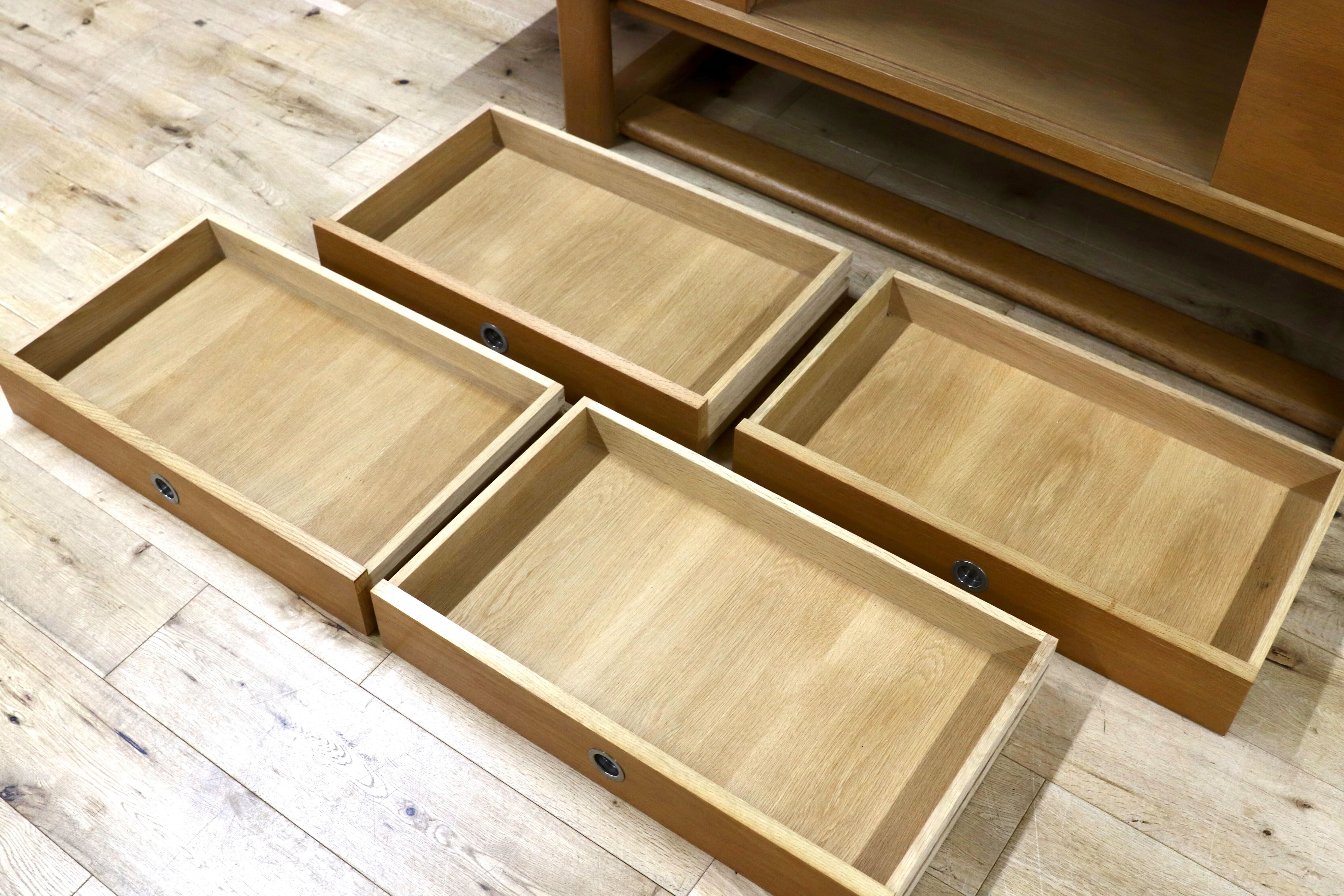 GMHH402○YAMAHA / ヤマハ 国産ヴィンテージ 超レア サイドボード リビングボード オーク材 北欧スタイル アンティーク