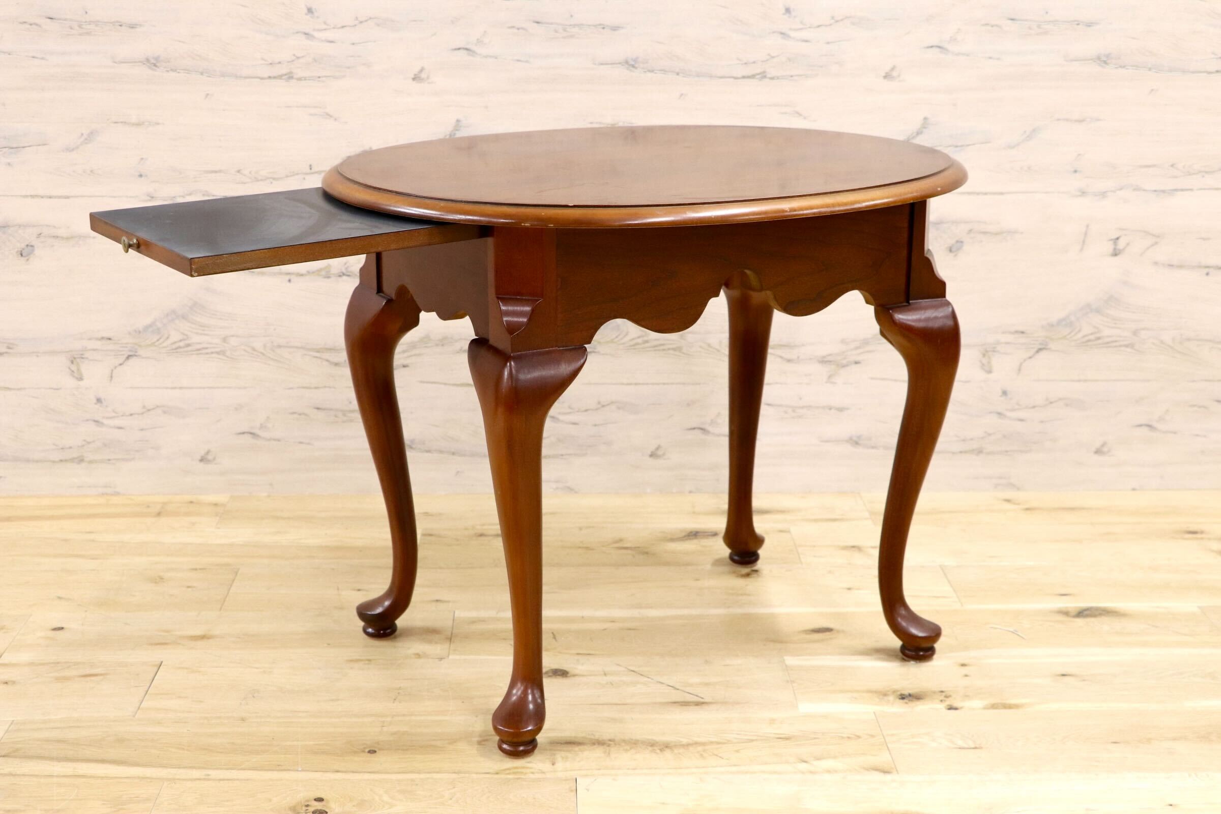 GMJS12○Thomasville / トーマスビル COLLECTORS CHERRY LAMP TABLE ランプテーブル サイドテーブル アンティーク ヴィンテージ クラシック