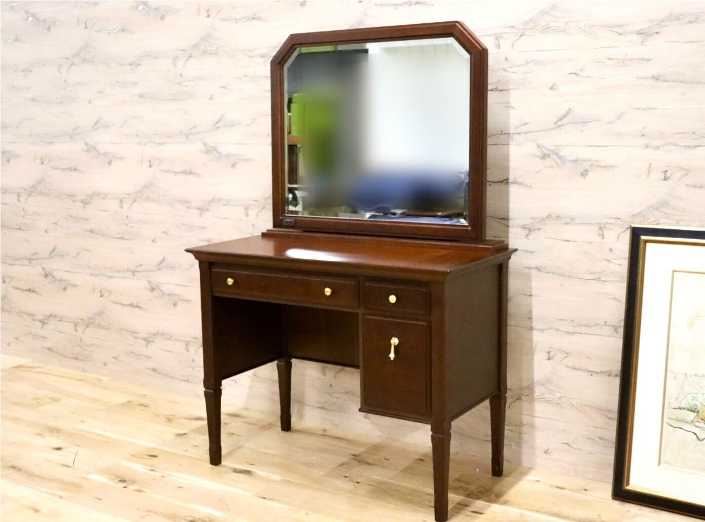 ドレッサー 鏡台 ヨーロピアン【モノ市場東海店】 有難かっ 