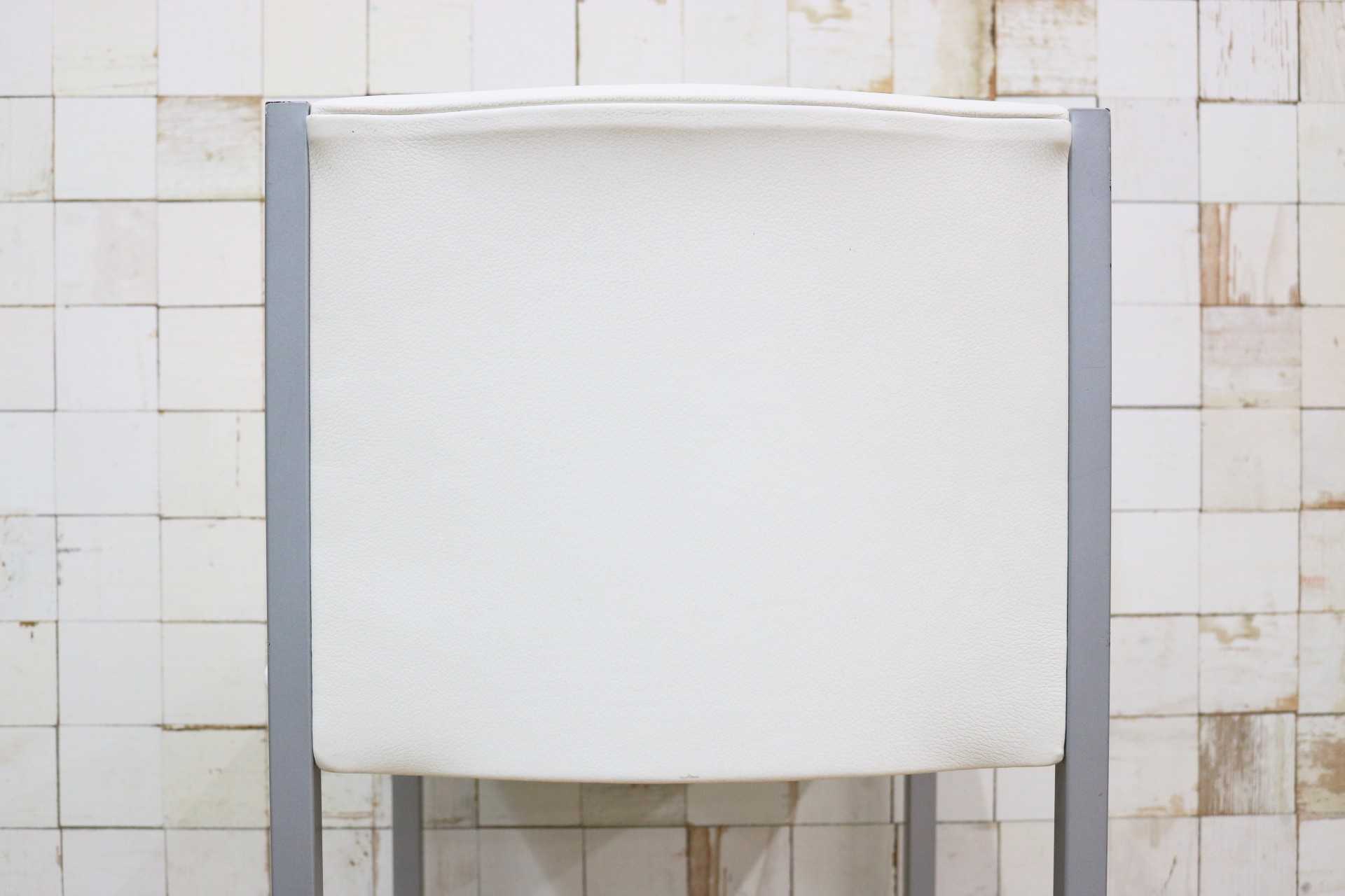 GMIO64F○cassina ixc / カッシーナイクスシー LIMA リマ レザー カウンターチェア ハイチェア 椅子 白 イタリアモダン 定価約13万