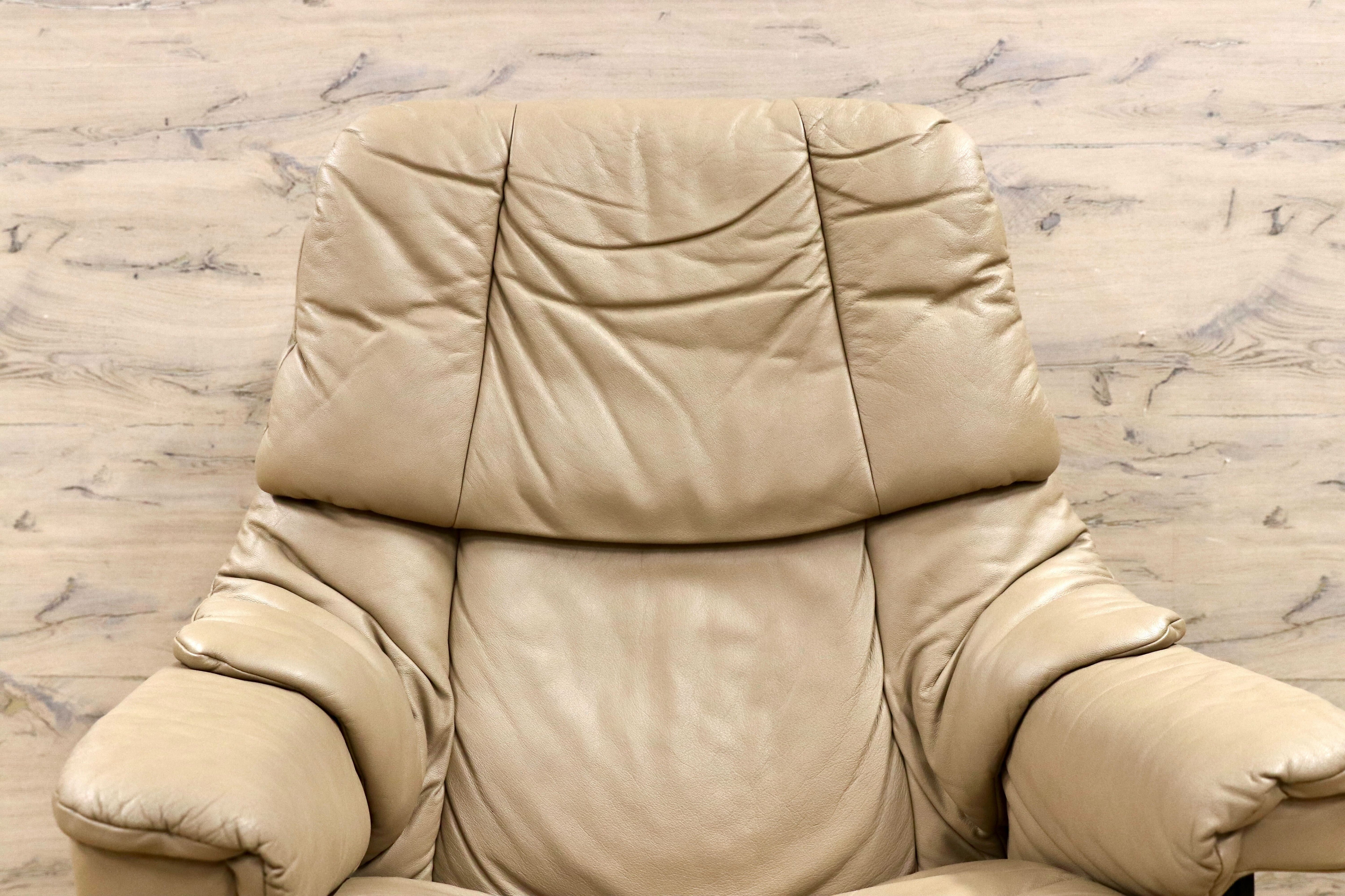 GMIK797B○EKORNES / エコーネス RENO レノ パーソナルチェア リクライニングチェア シングルソファ 本革 北欧 ノルウェー ベージュ