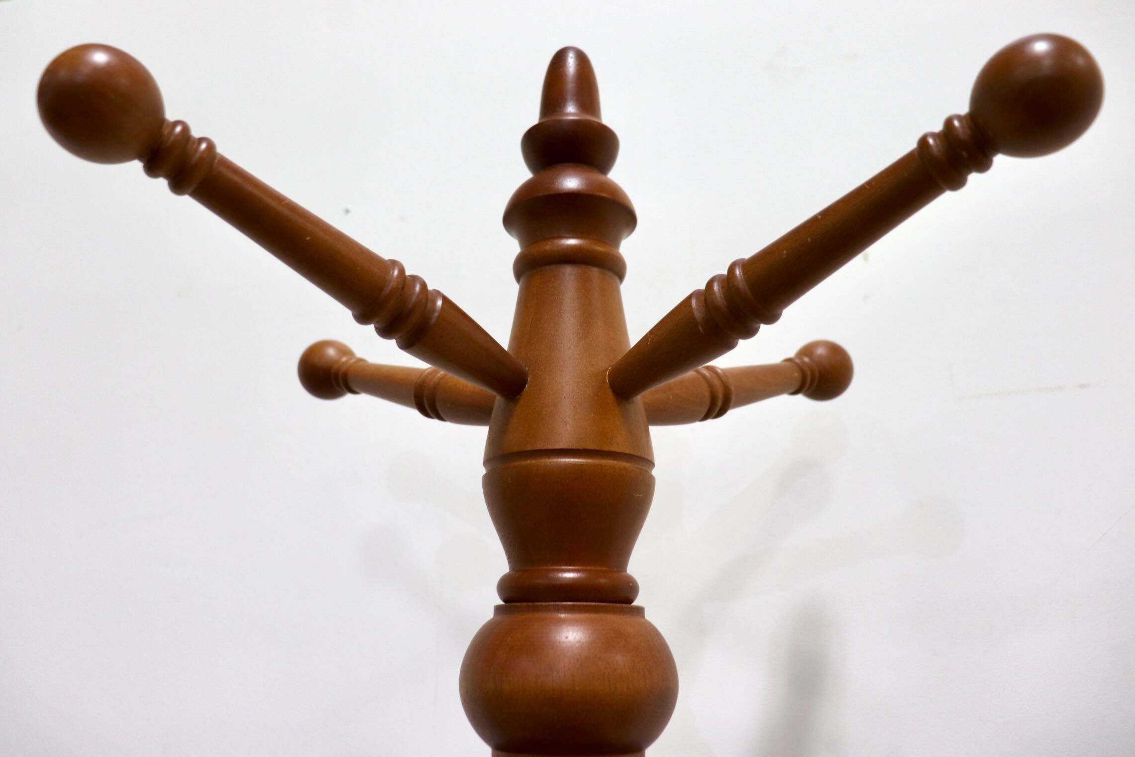 GMHK756○karimoku / カリモク コートハンガー ポールハンガー 帽子掛け ハンガーラック カントリー レトロ 国産家具