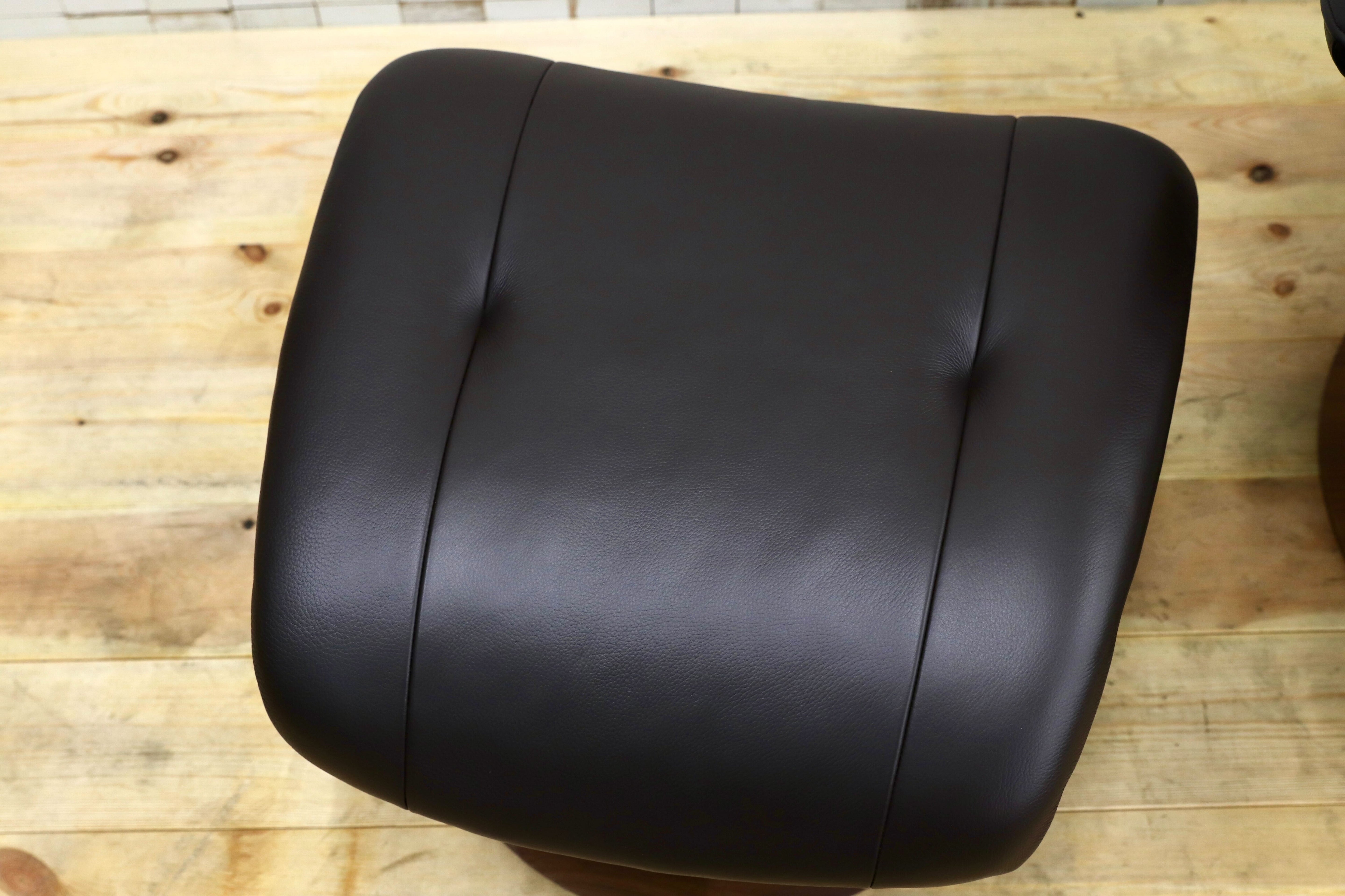 GMHN384○karimoku / カリモク THE FIRST ザファースト リクライニングチェア 総本革 ダークブラウン 国産家具 約40万