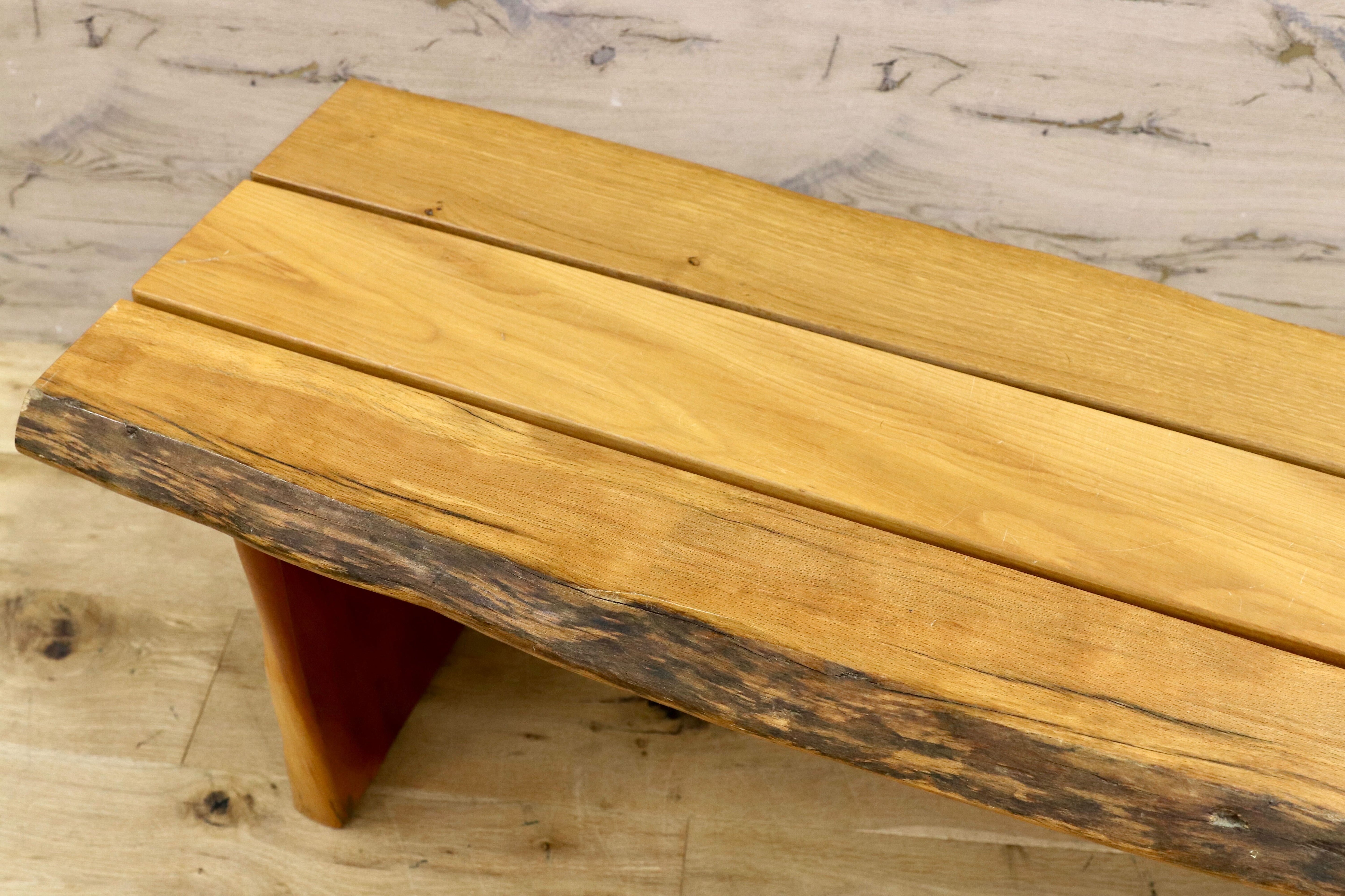 GMHS226○ホワイトオーク材 ベンチ 椅子 長椅子 ダイニングチェア 無垢材 木製 ヴィンテージ ウッドチェア 検)アクタス コンラン 関家具