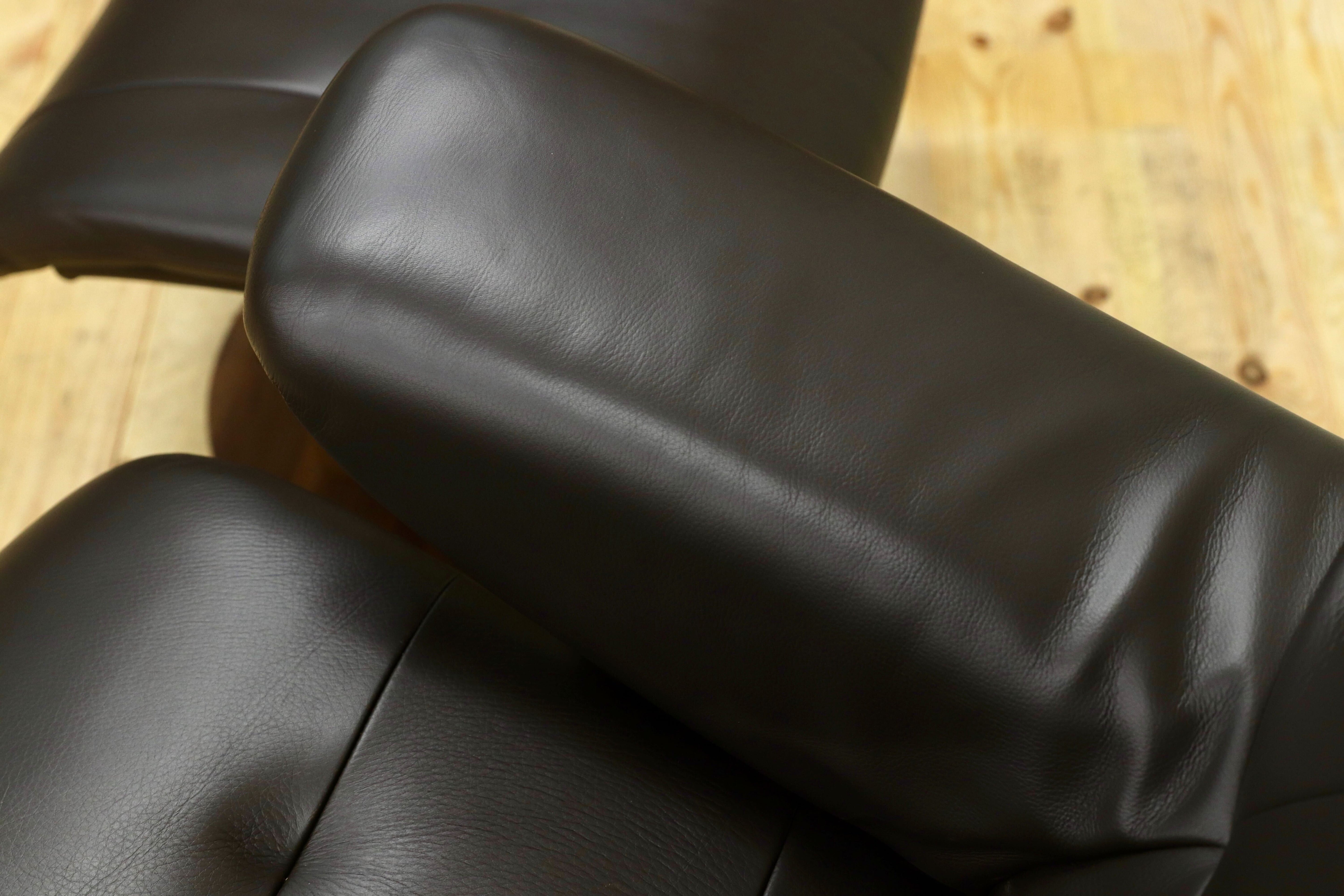 GMHN384○karimoku / カリモク THE FIRST ザファースト リクライニングチェア 総本革 ダークブラウン 国産家具 約40万