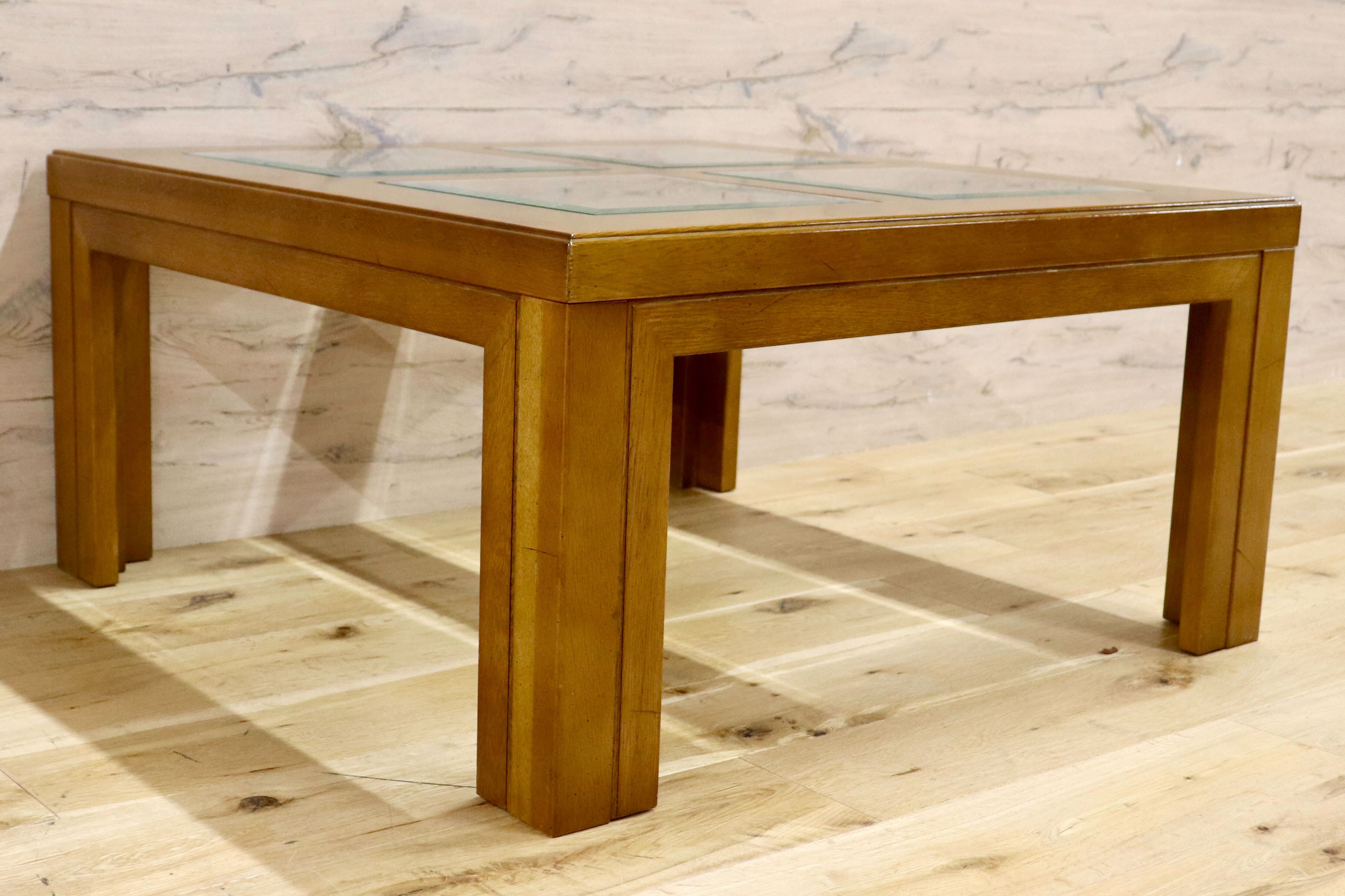 GMHK744○domani / ドマーニ Morganton モーガントン センターテーブル リビングテーブル ガラステーブル カリモク最高峰 定価約9万