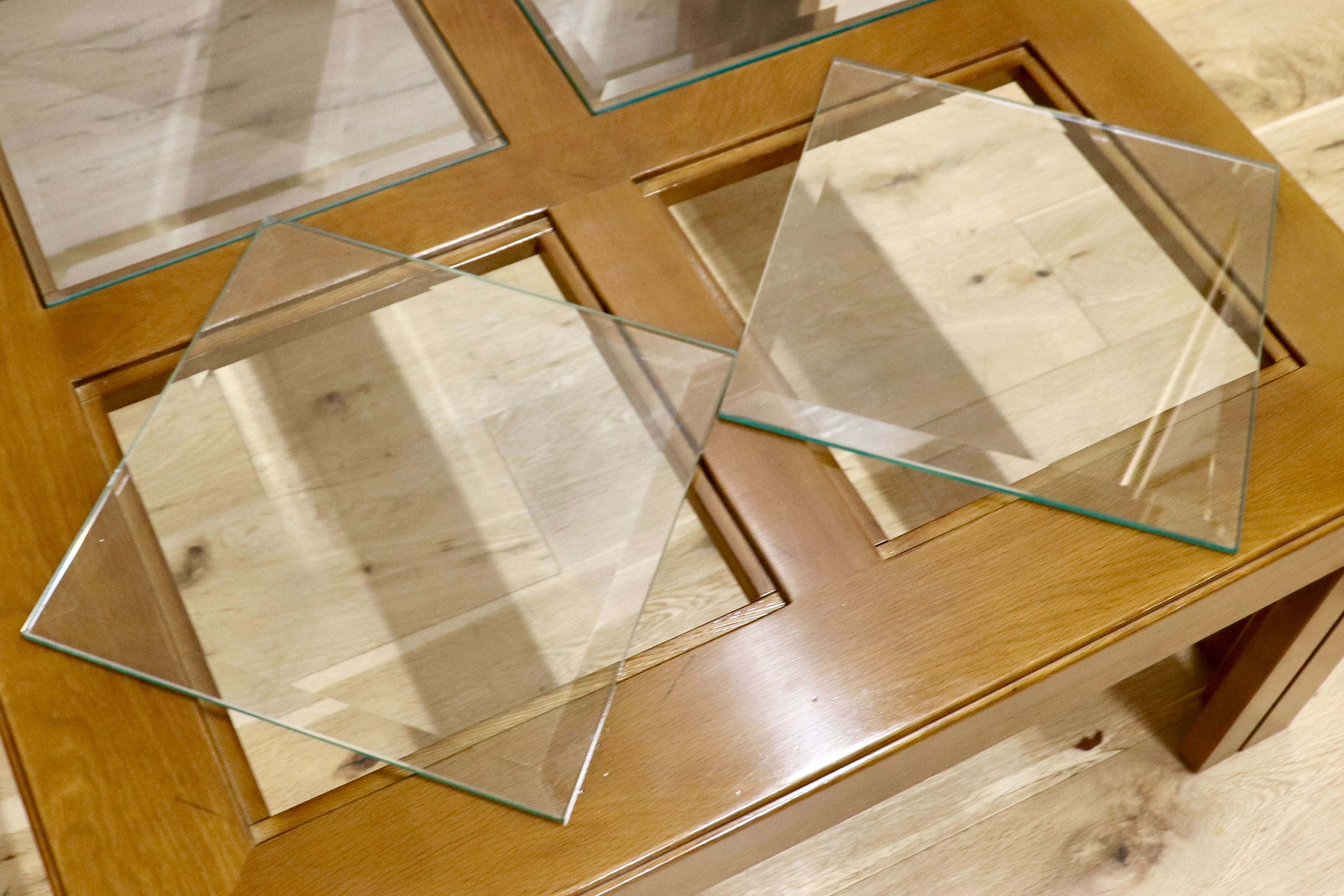 GMHK744○domani / ドマーニ Morganton モーガントン センターテーブル リビングテーブル ガラステーブル カリモク最高峰 定価約9万