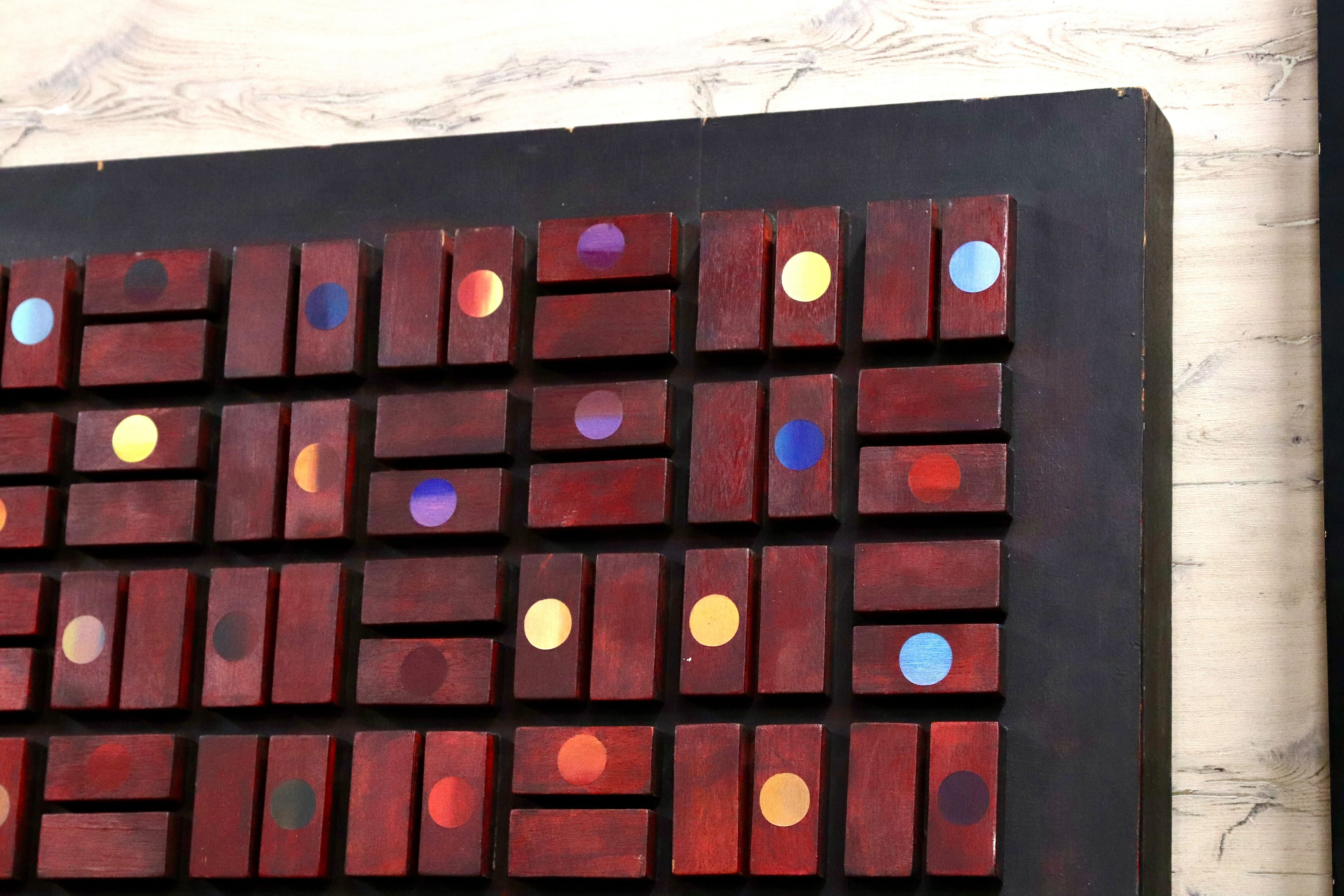 GMIH156○TROIS CENT SOIXANTE-CINQ JOURS 285-365 フランス モダンアート作品 アンティーク オブジェ インテリア 木製