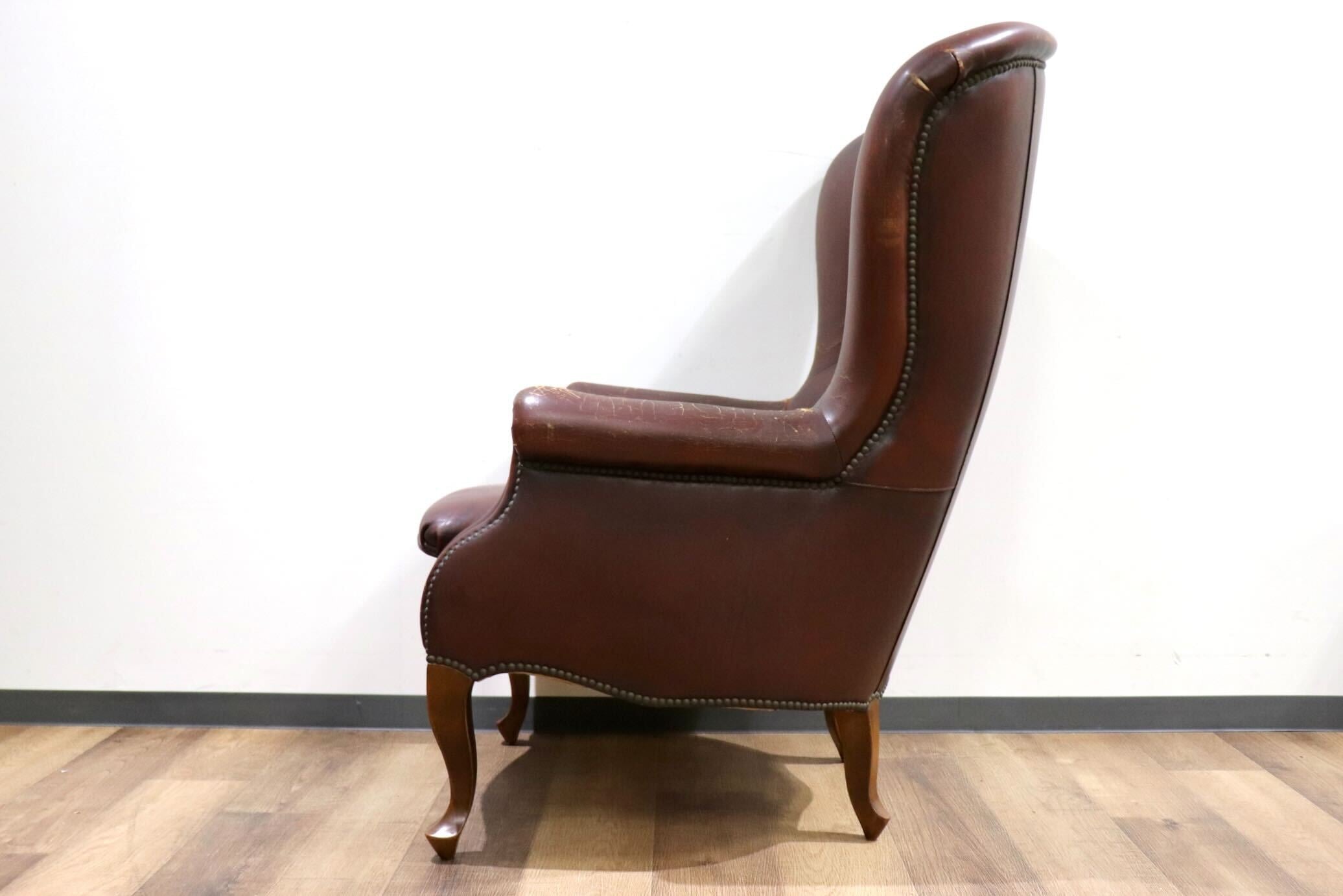 GMHO140○VARO.S.A. VALENTI / バロッサバレンティ 1人掛けソファ シングルソファ ラウンジチェア レザー スペイン最高峰 ヴィンテージ