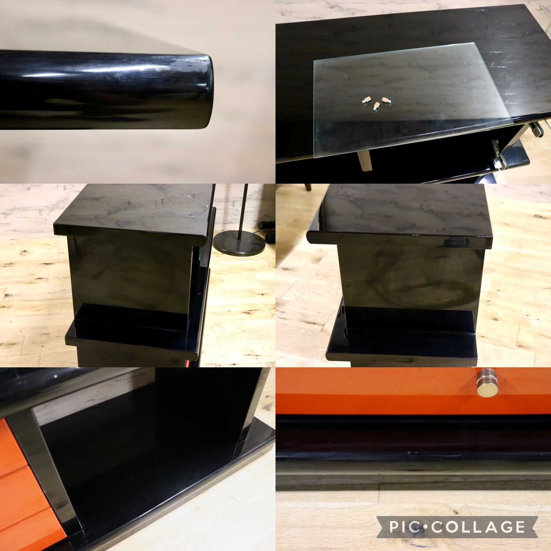 GMHS187C○輪島塗り 飾り棚 サイドボード 茶箪笥 茶棚 収納棚 朱色 伝統工芸 和家具 和モダン 和室 座敷 最高級 アンティーク 検)モリシゲ