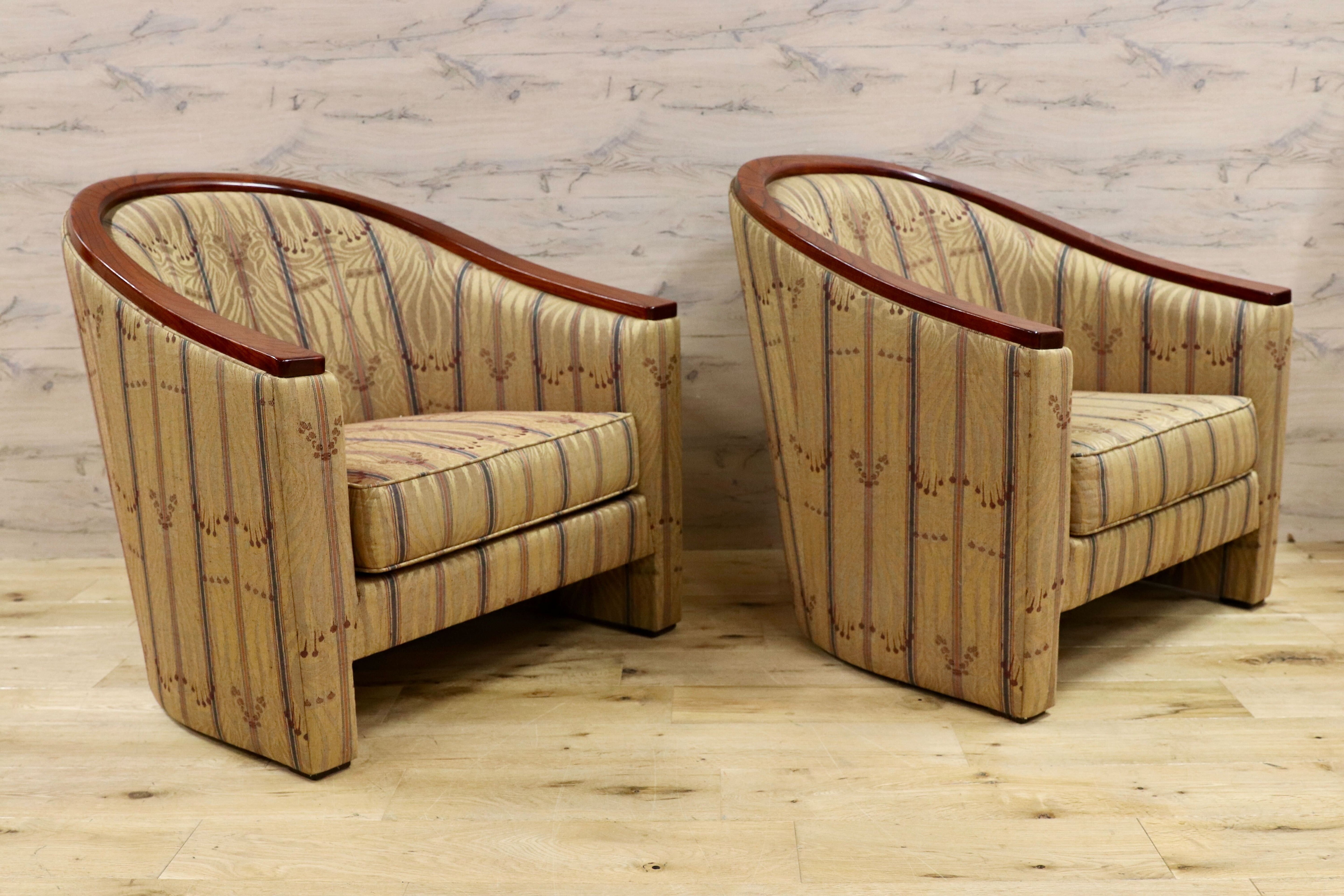 GMHS224○Saporiti Italia / サポリティイタリア 最高級 アームチェア 椅子 ラウンジチェア 2脚セット IDC大塚家具 ポストモダン 稀少