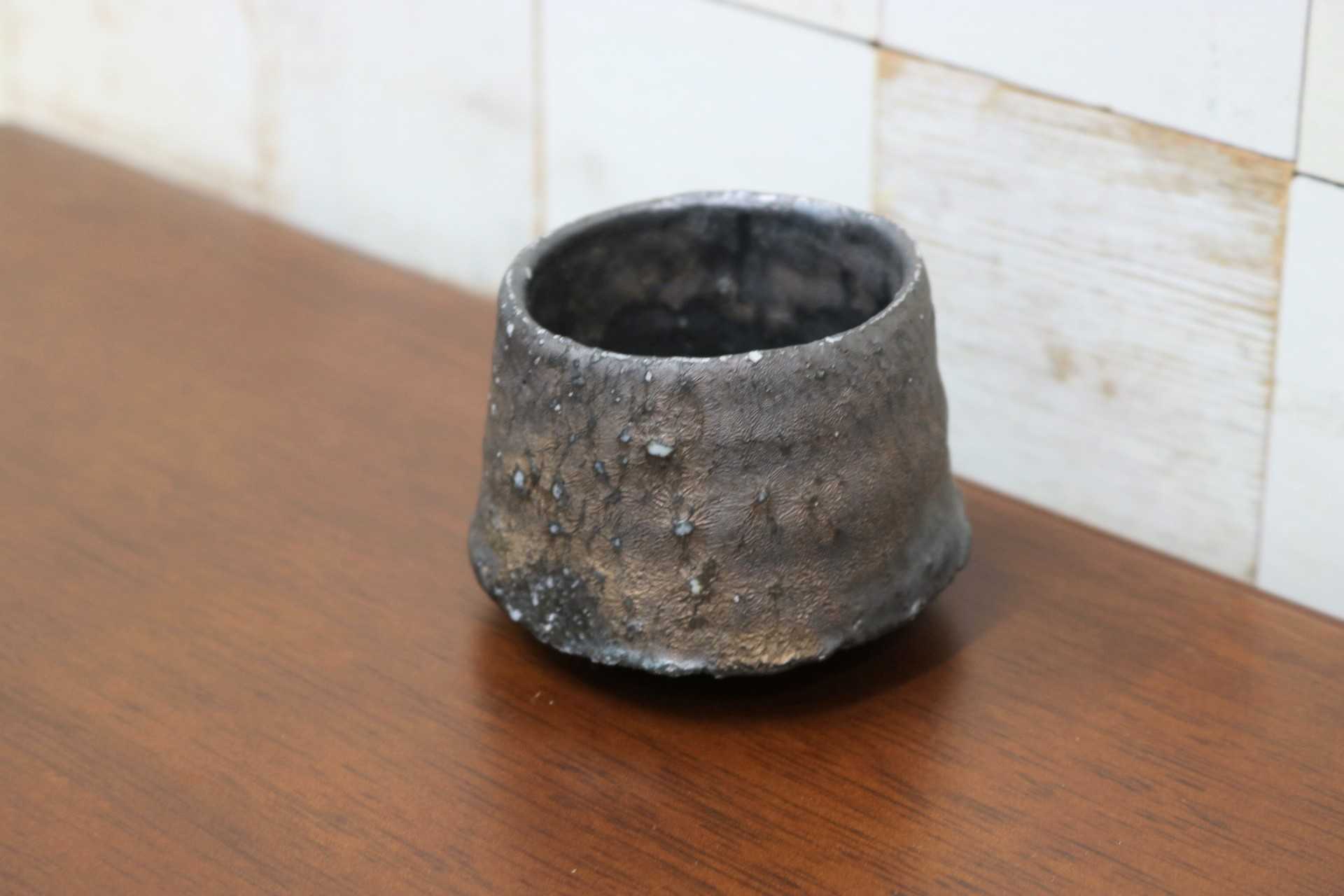 GMJO75○千代市陶房 清水万佐年 丹波焼 ぐい呑み 酒器 伝統工芸 丹波篠山 未使用