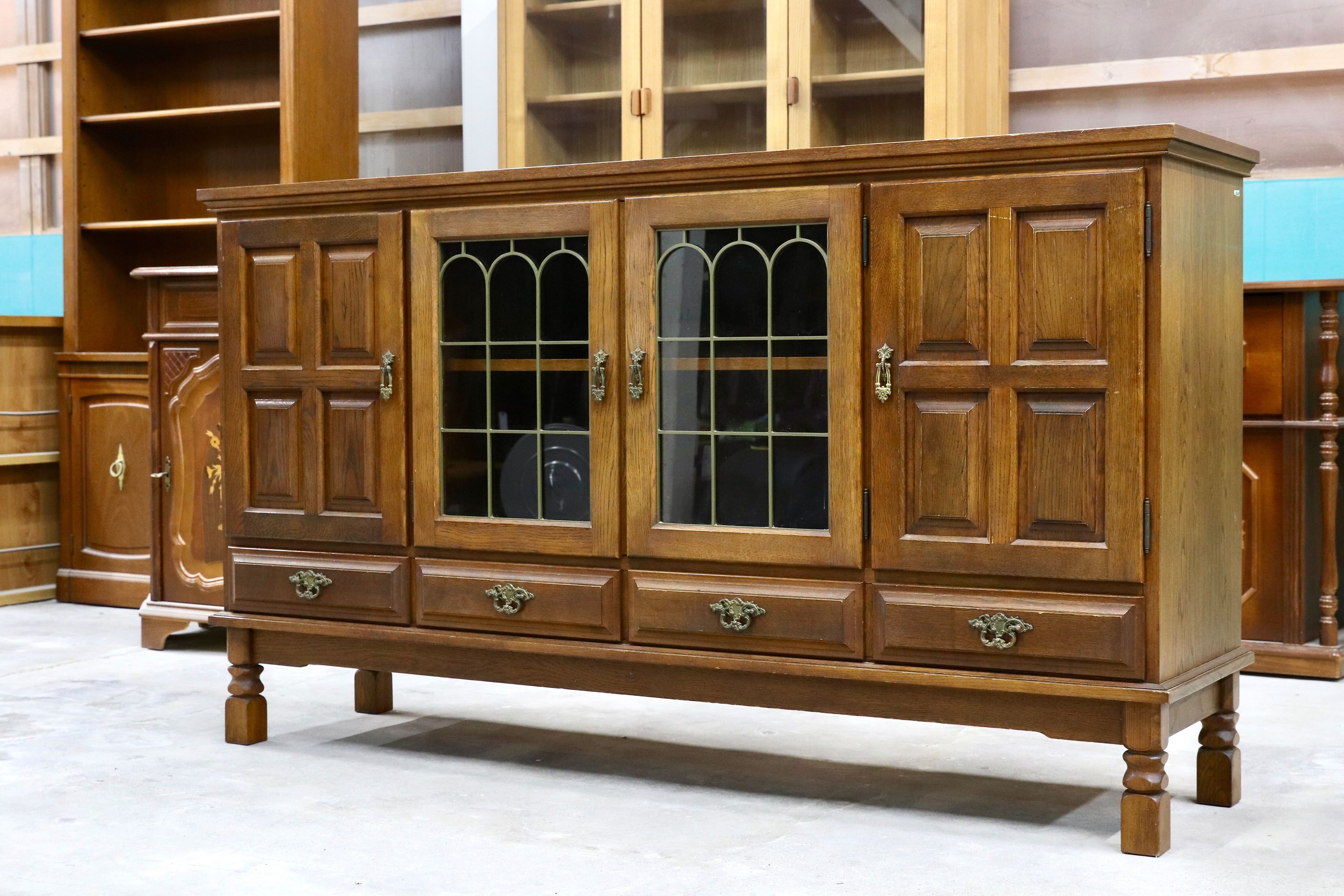 GMHH357○karimoku / カリモク オールド コロニアル サイドボード リビングボード クラシック 国産家具 ヴィンテージ アンティーク