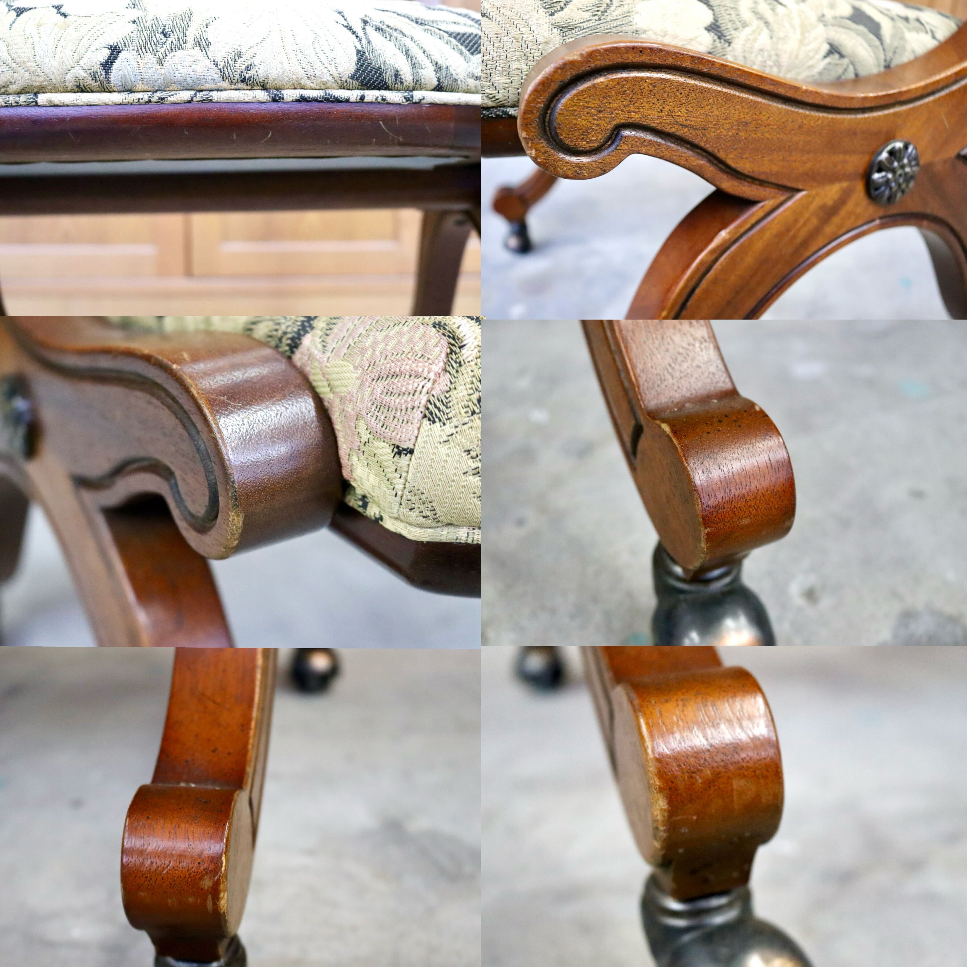 GMIK674B○DREXEL HERITAGE / ドレクセルヘリテイジ エスペラント ダイニングチェア 椅子 キャスター ヴィンテージ クラシック 定価約21万