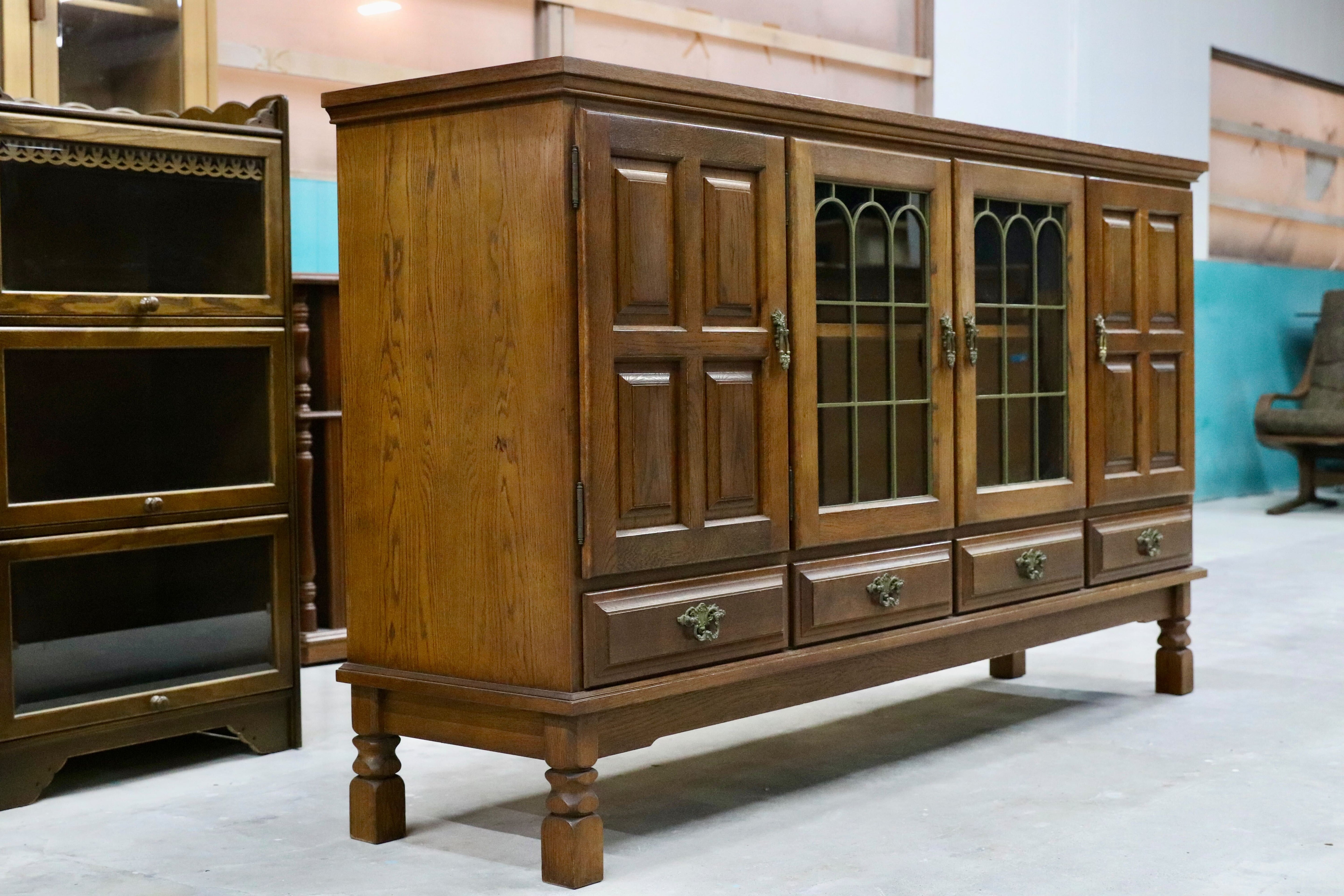 GMHH357○karimoku / カリモク オールド コロニアル サイドボード リビングボード クラシック 国産家具 ヴィンテージ アンティーク