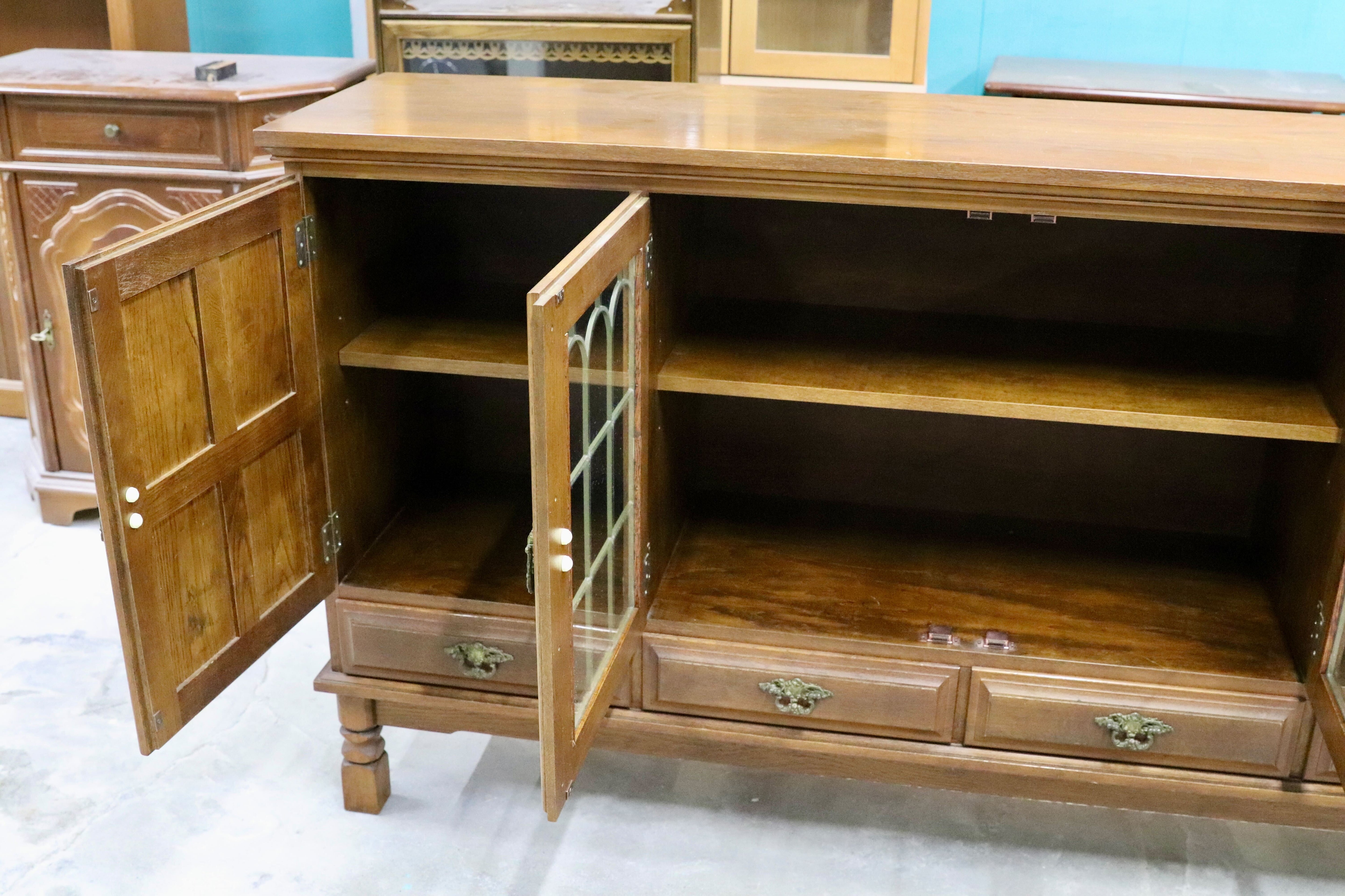 GMHH357○karimoku / カリモク オールド コロニアル サイドボード リビングボード クラシック 国産家具 ヴィンテージ アンティーク