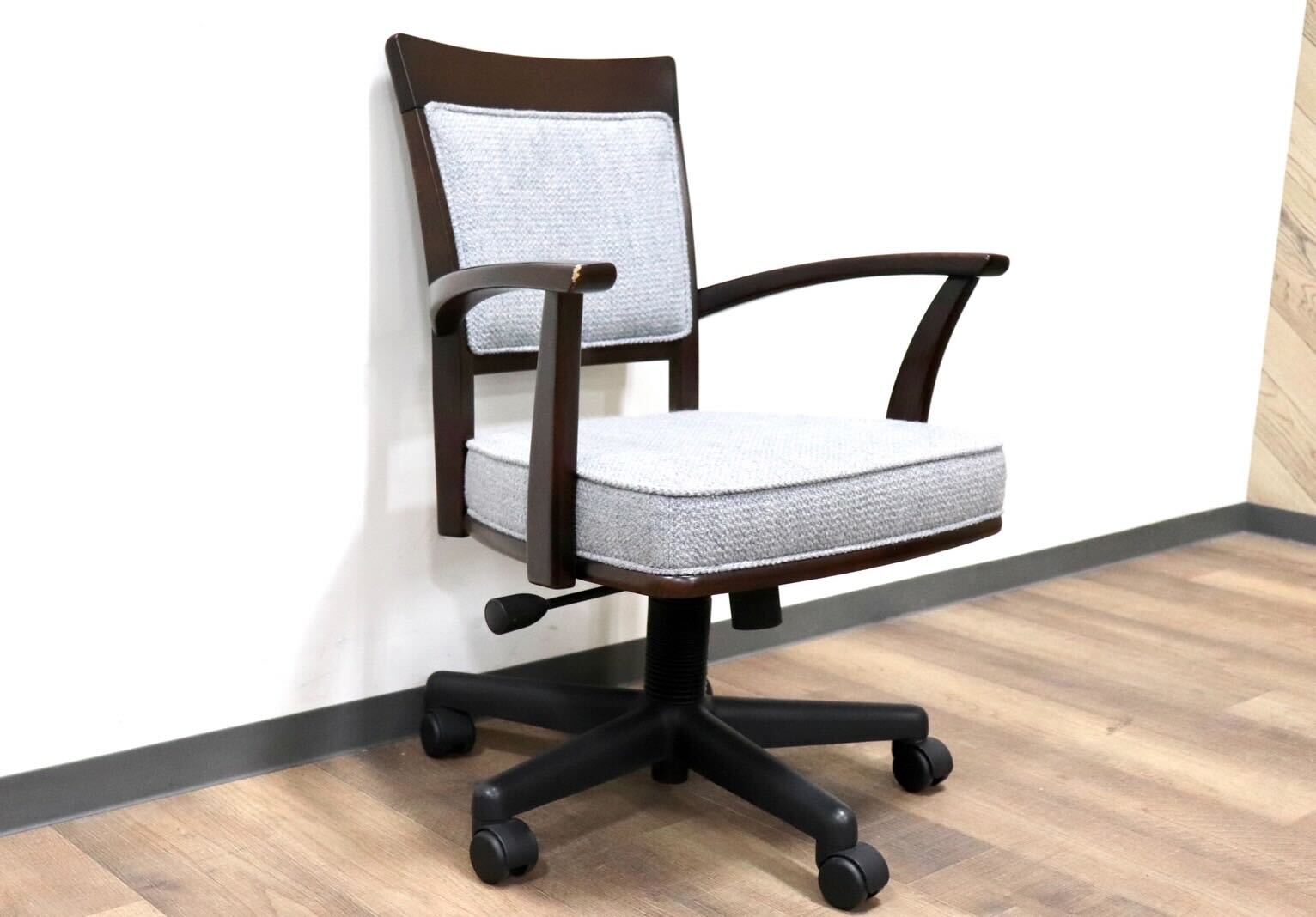 GMGK554B○冨士ファニチア / FUJI FANITURE デスクチェア 書斎椅子 ワークチェア 椅子 オフィス ファブリック モダン 国産家具