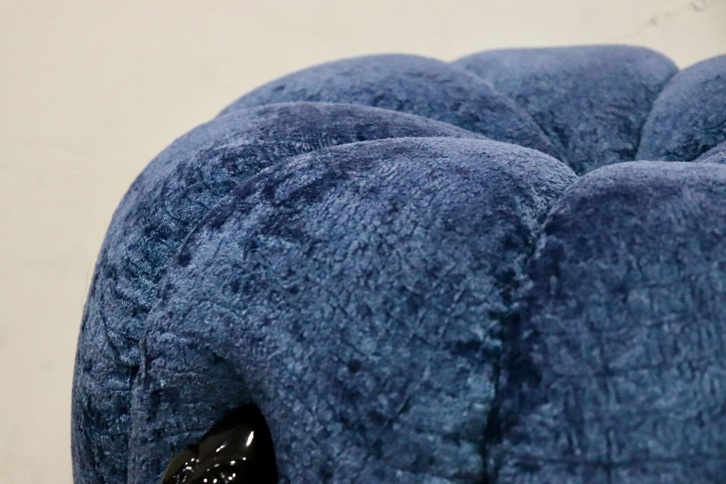 GMHH489A○パンプキンスツール アンティーク調 猫脚 ファブリック オットマン 腰掛け ヨーロピアン エレガント チェア 展示品