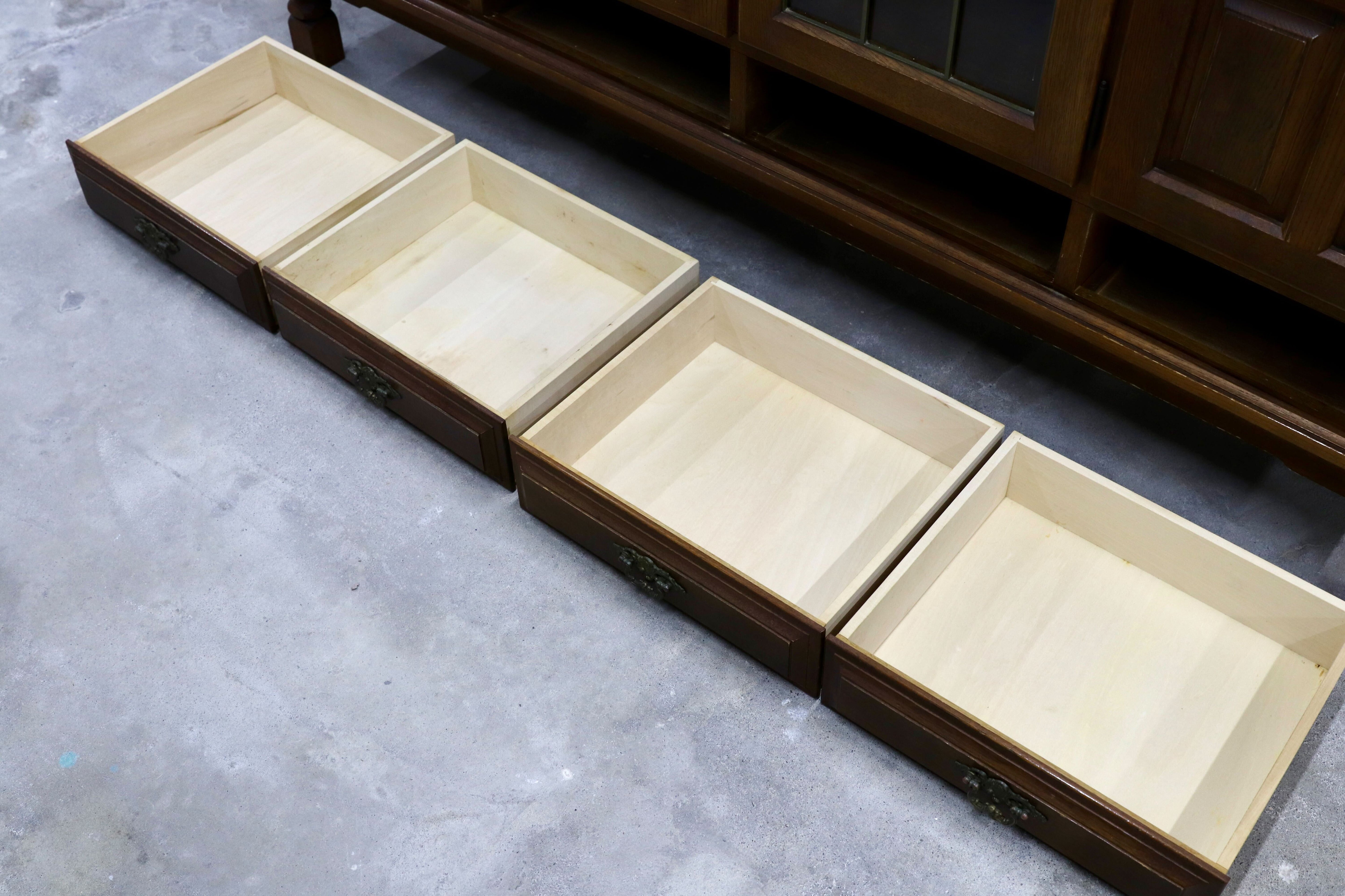 GMHH357○karimoku / カリモク オールド コロニアル サイドボード リビングボード クラシック 国産家具 ヴィンテージ アンティーク